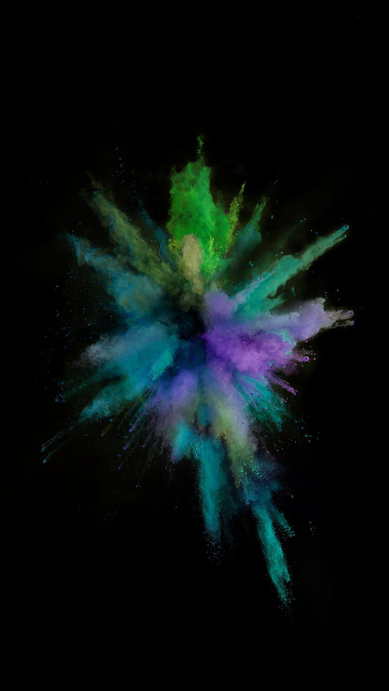 Esplosione polvere colorata astratta, 1242x2208 Full HD Verticale, iPhone Pro