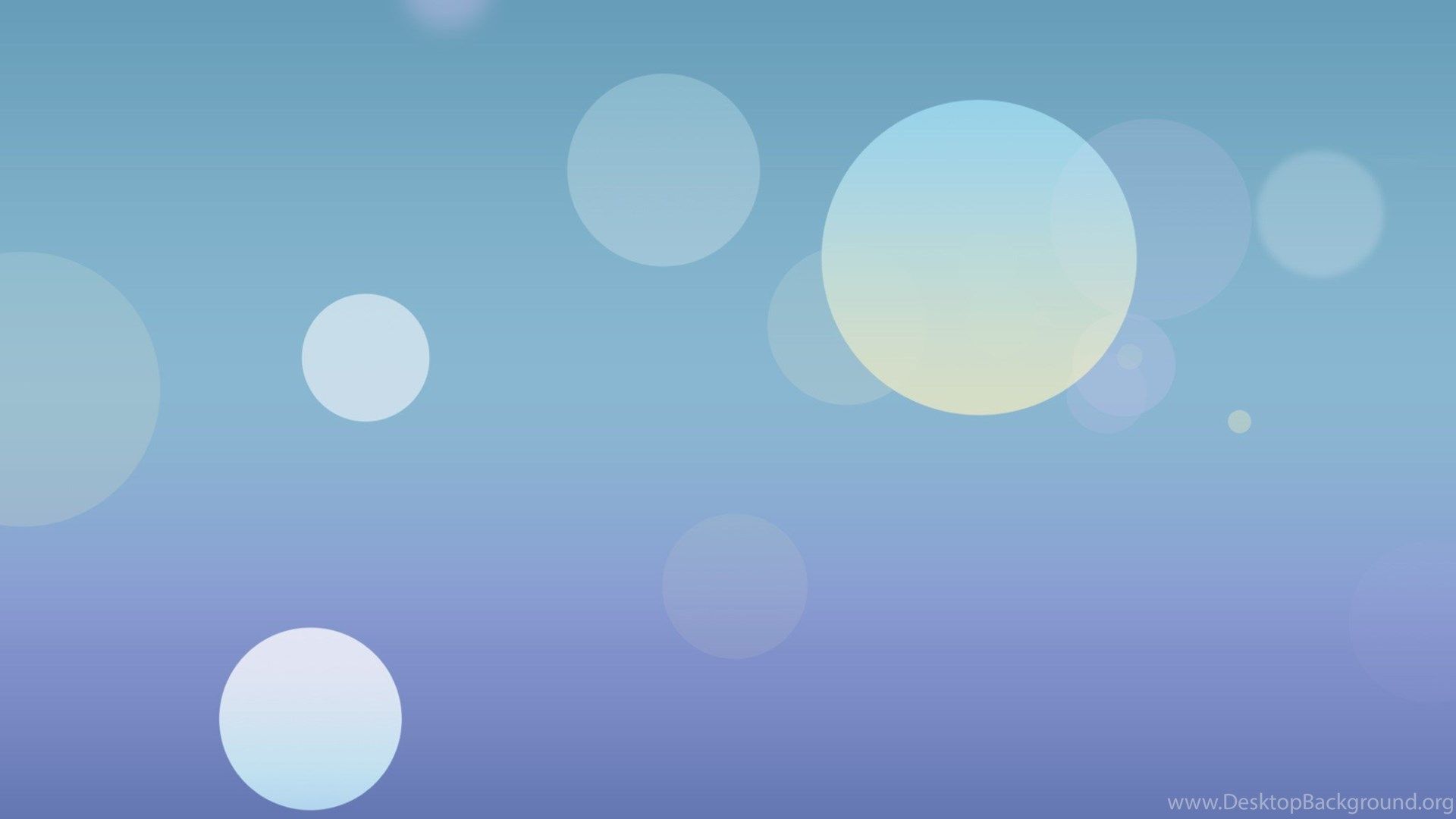 Bolle astratte blu iOS, 1920x1080 Full HD, Desktop