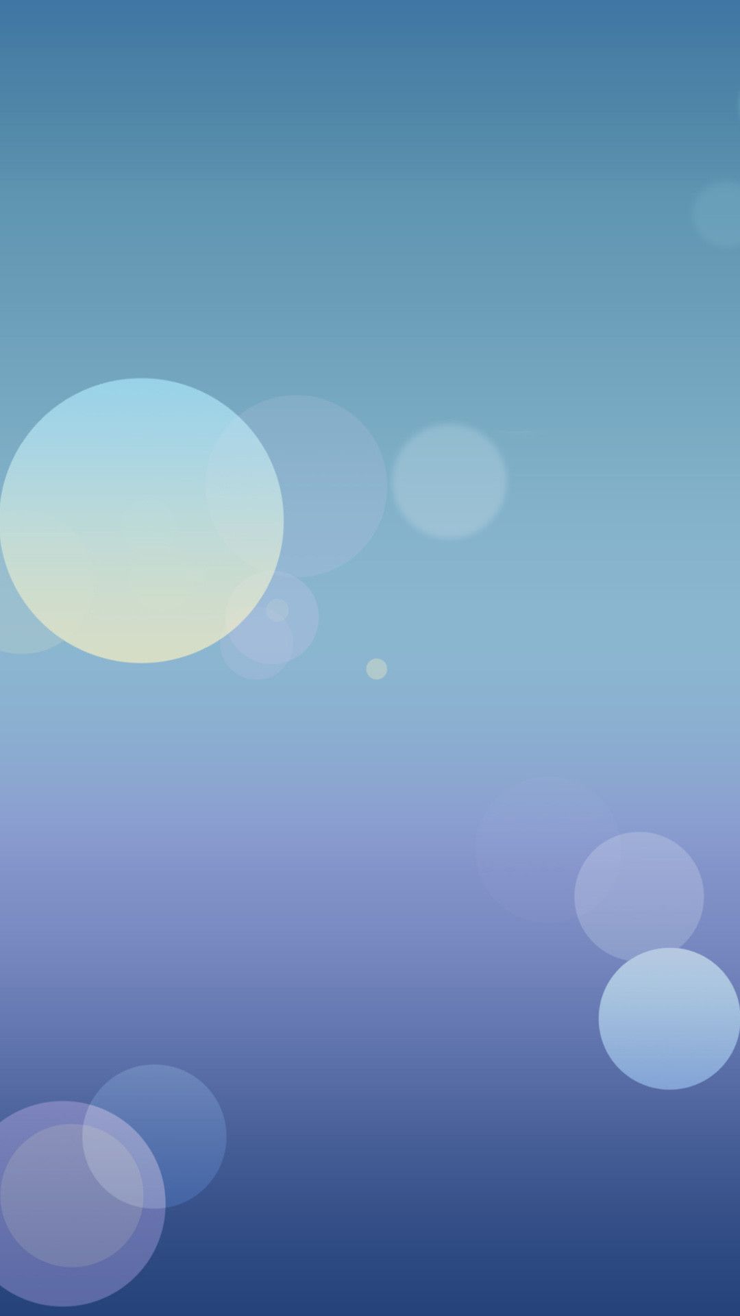 Bolle astratte blu sfumato, 1080x1920 Full HD Verticale, iPhone