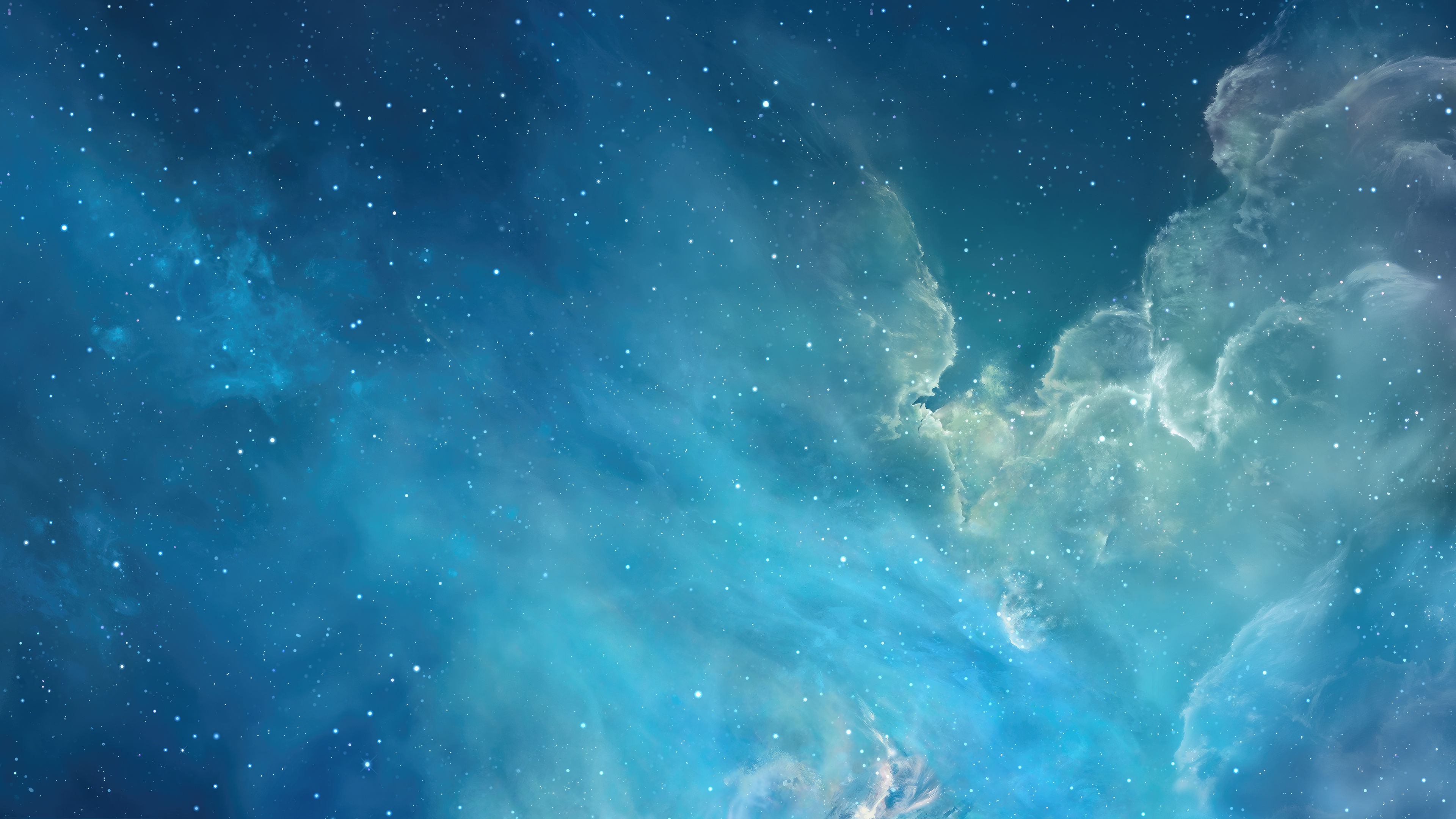 Nebulosa blu iOS 7, 3840x2160 4K Ultra HD, Monitor 4K