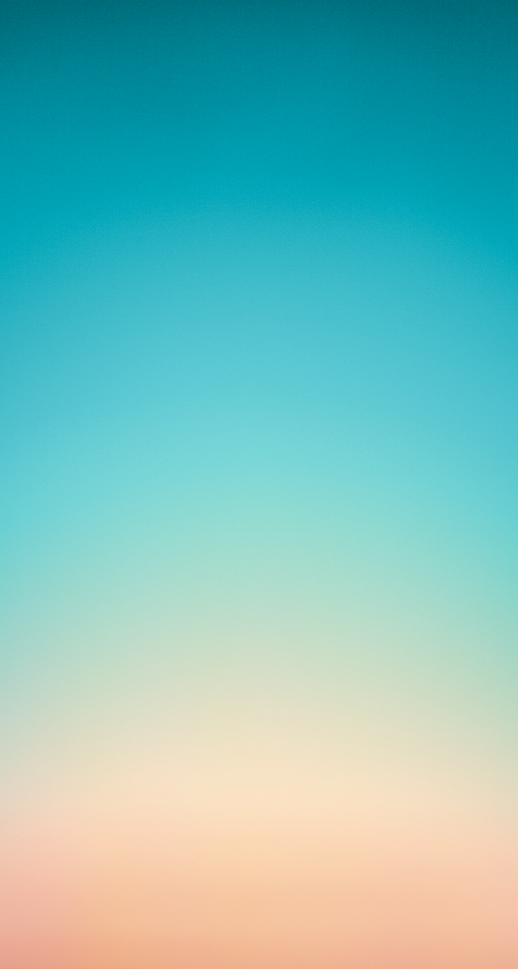 Gradiente astratto turchese e pesca, 744x1392 Full HD Verticale, Smartphone