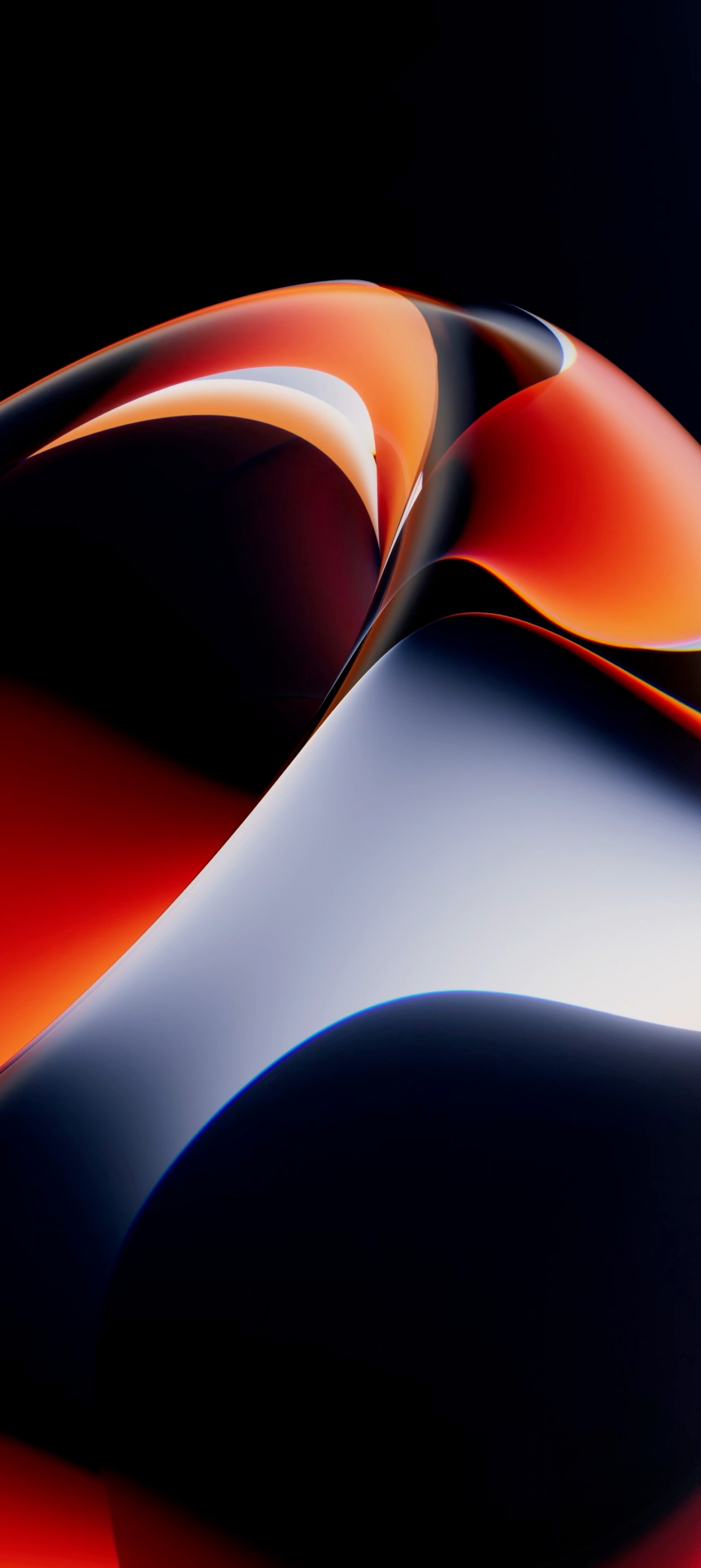 onde astratte rosse nere, 1240x2772 Verticale, Mobile
