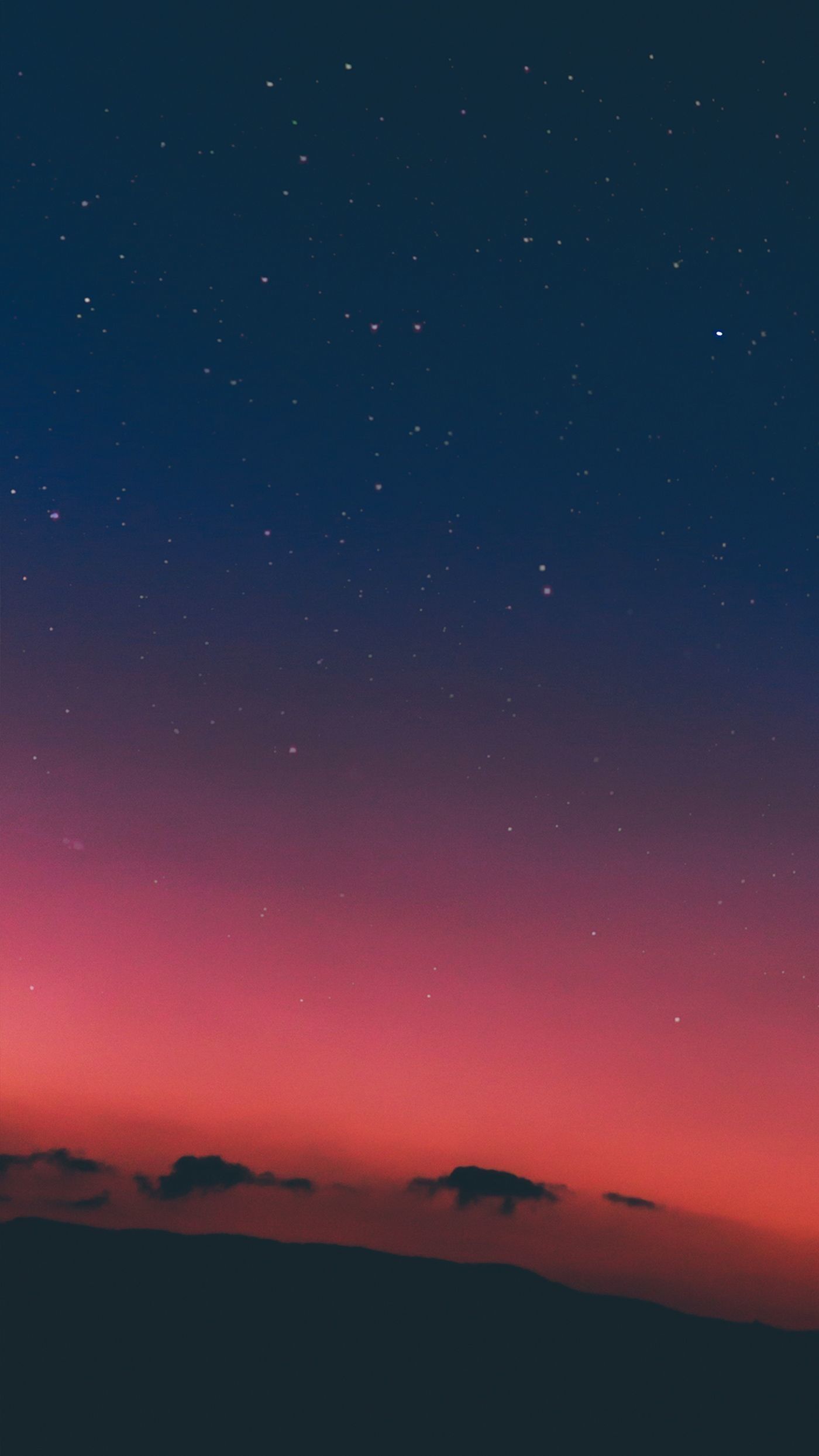 Cielo notturno stellato sfumato, 1400x2489 Verticale, Xiaomi