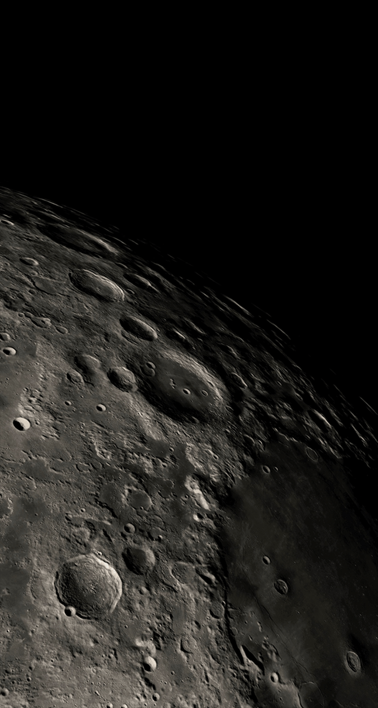 Superficie lunare con crateri, 744x1392 Verticale, Xiaomi