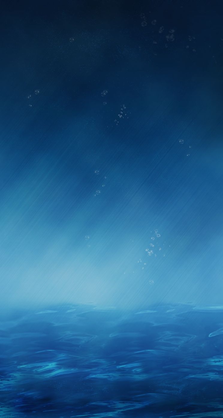Astratto sfumato blu profondo, 744x1392 Full HD Verticale, Smartphone