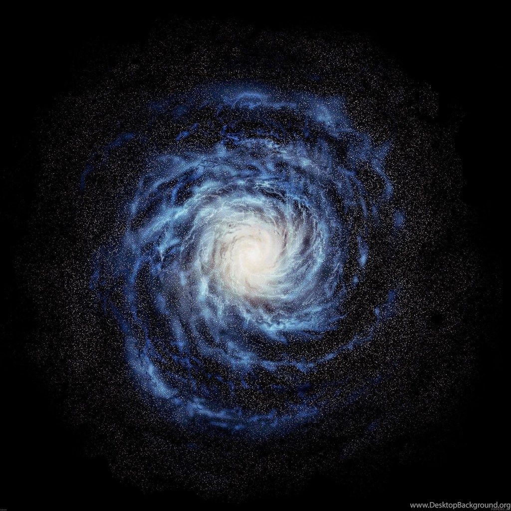 Galassia a spirale blu scuro, 1024x1024 HD, iMac