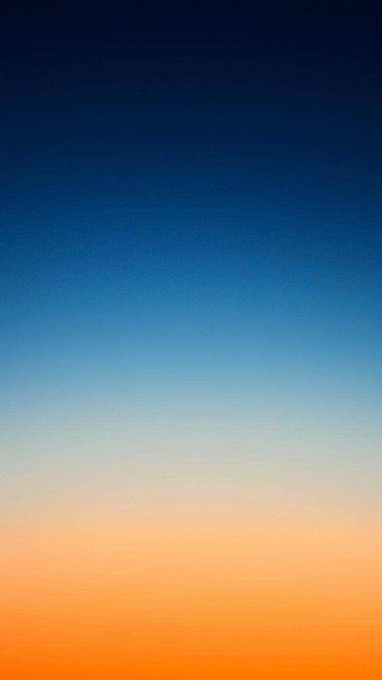 Gradiente cielo blu arancione, 750x1334 Verticale, iPhone