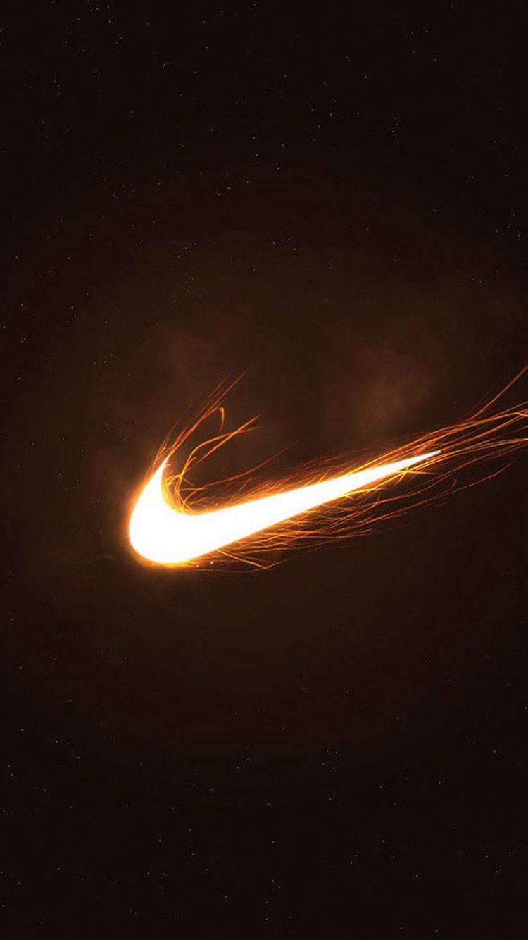 Logo Nike scintille fuoco, abbigliamento sportivo, 750x1334 Verticale, Telefono