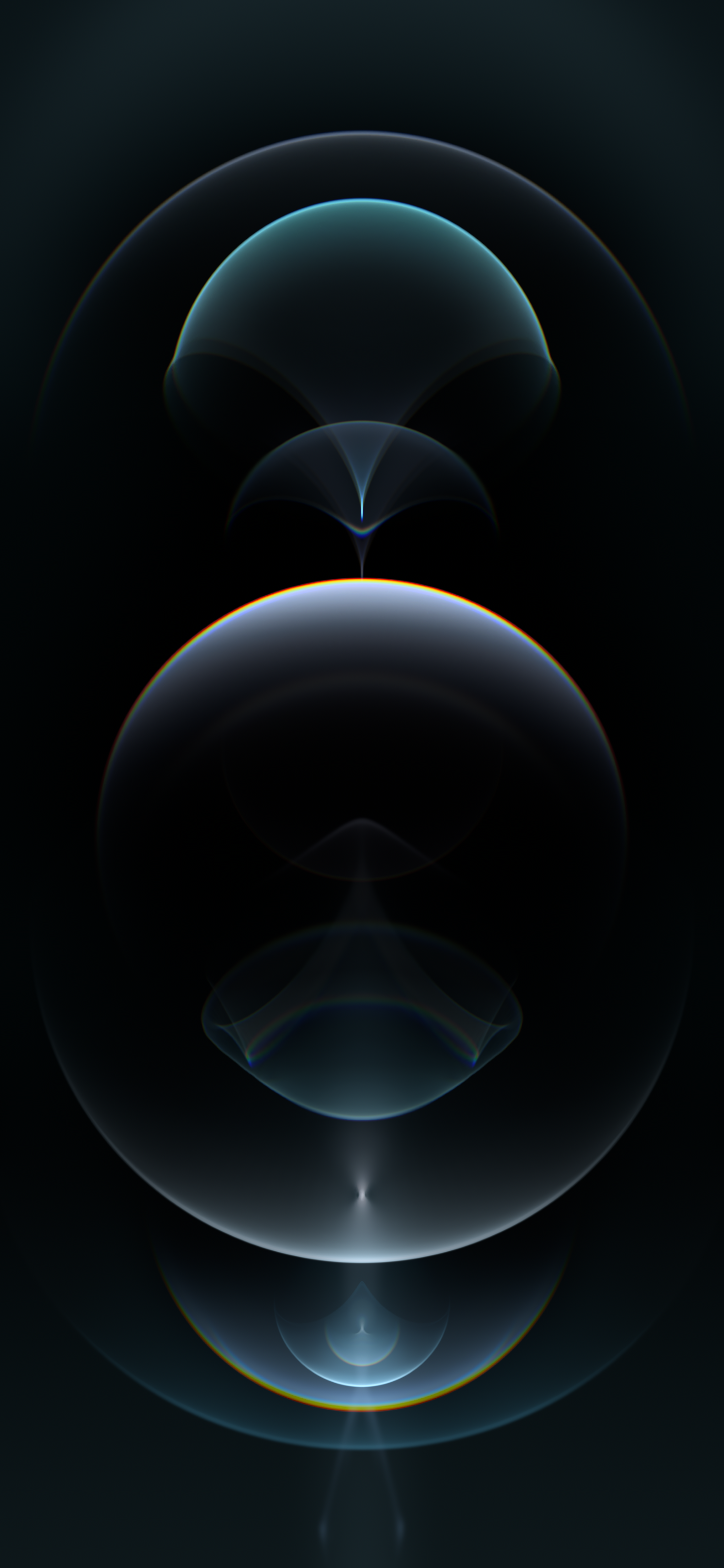 Sfere astratte scure iOS, 1404x3040 Full HD Verticale, Samsung Galaxy