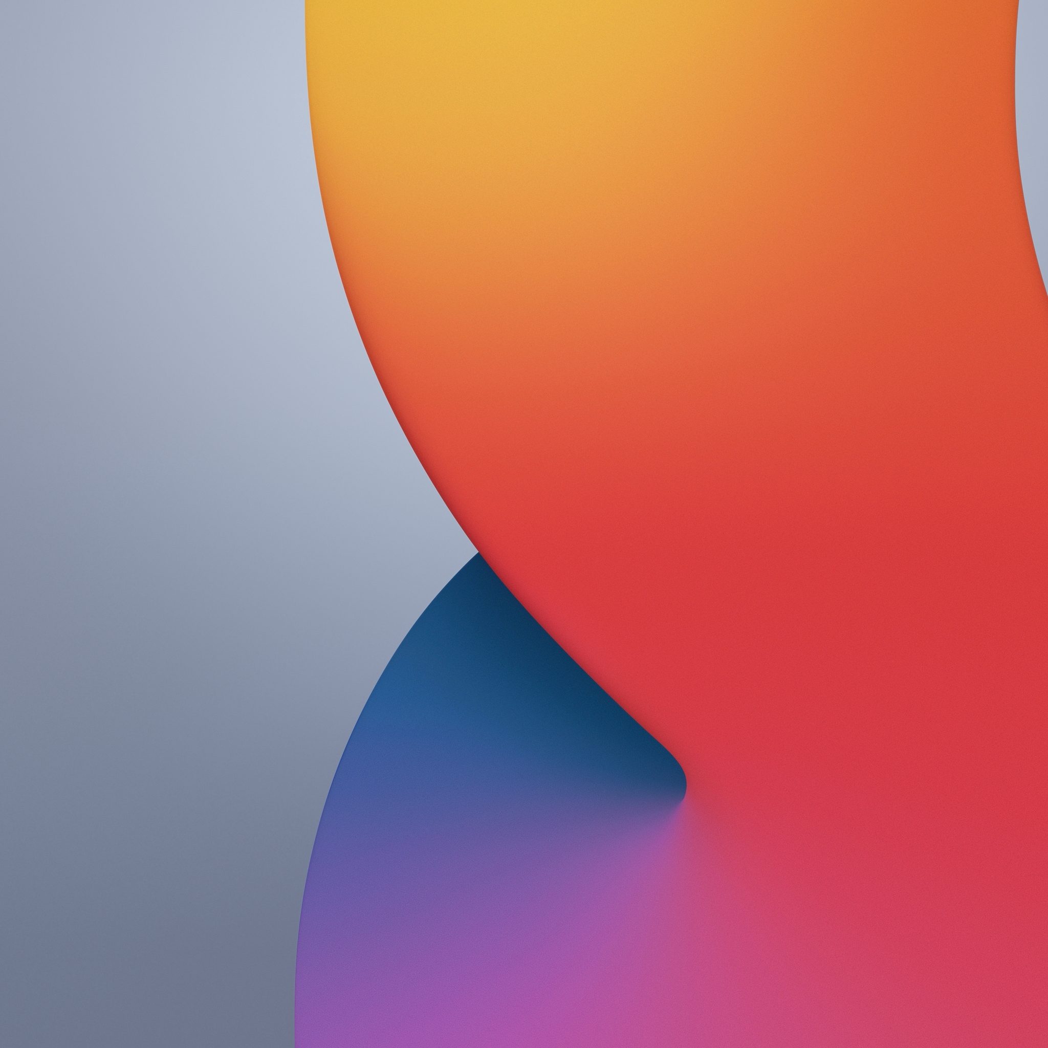 Astratto forme fluide iOS 14, 2048x2048 2K, Laptop