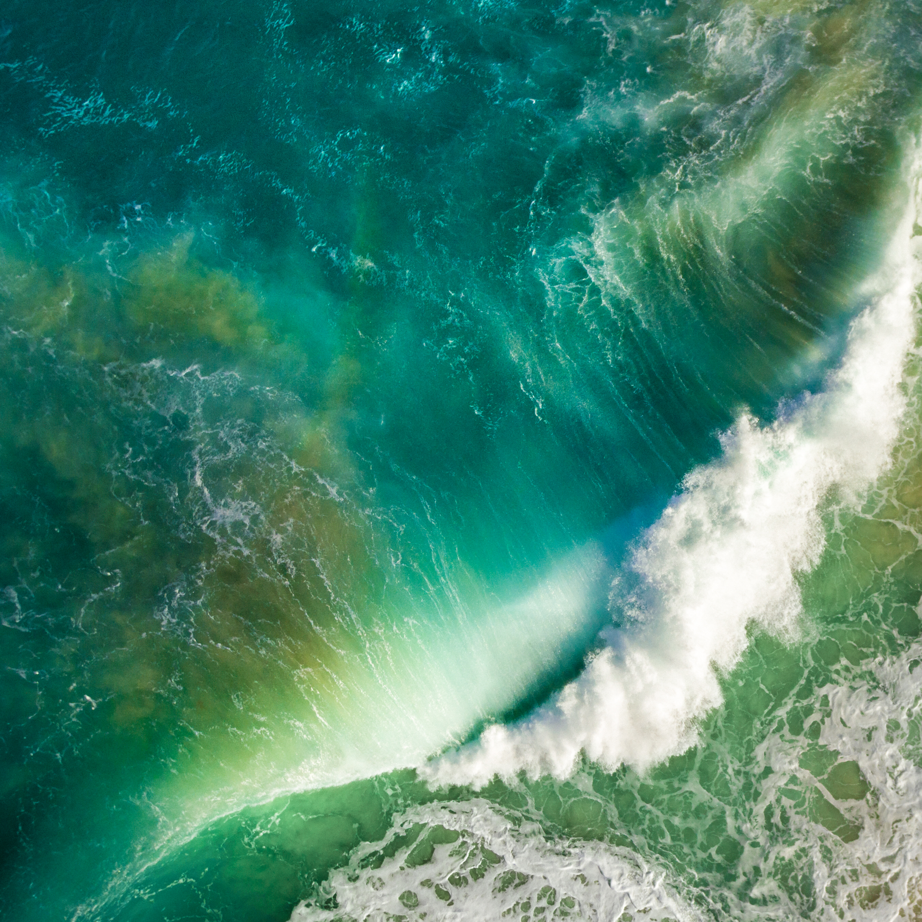 onda oceano vista aerea, 1838x1838 HD Ready, Desktop