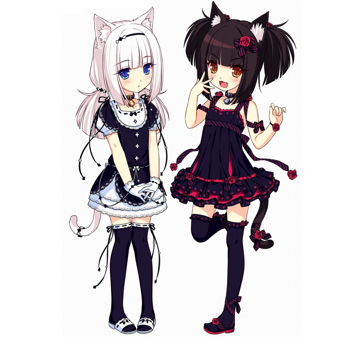 Due ragazze neko gotiche, 1280x1280 HD, iPad