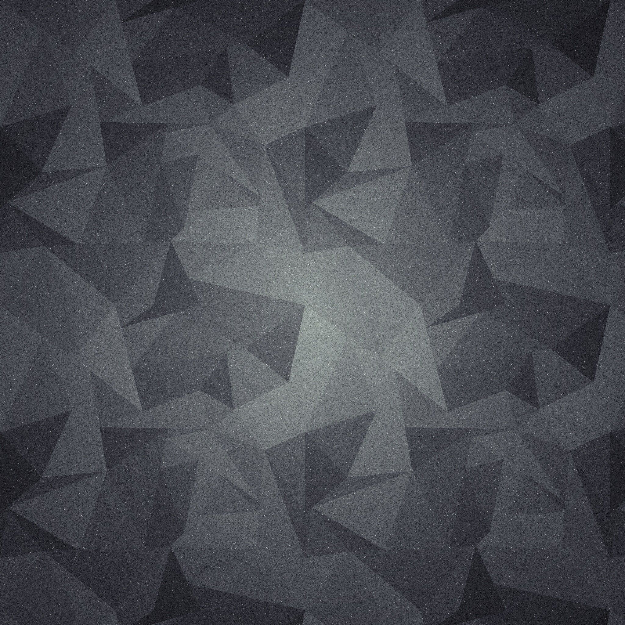 Pattern geometrico triangoli grigio scuro, 2048x2048 Hi-Res, iPad