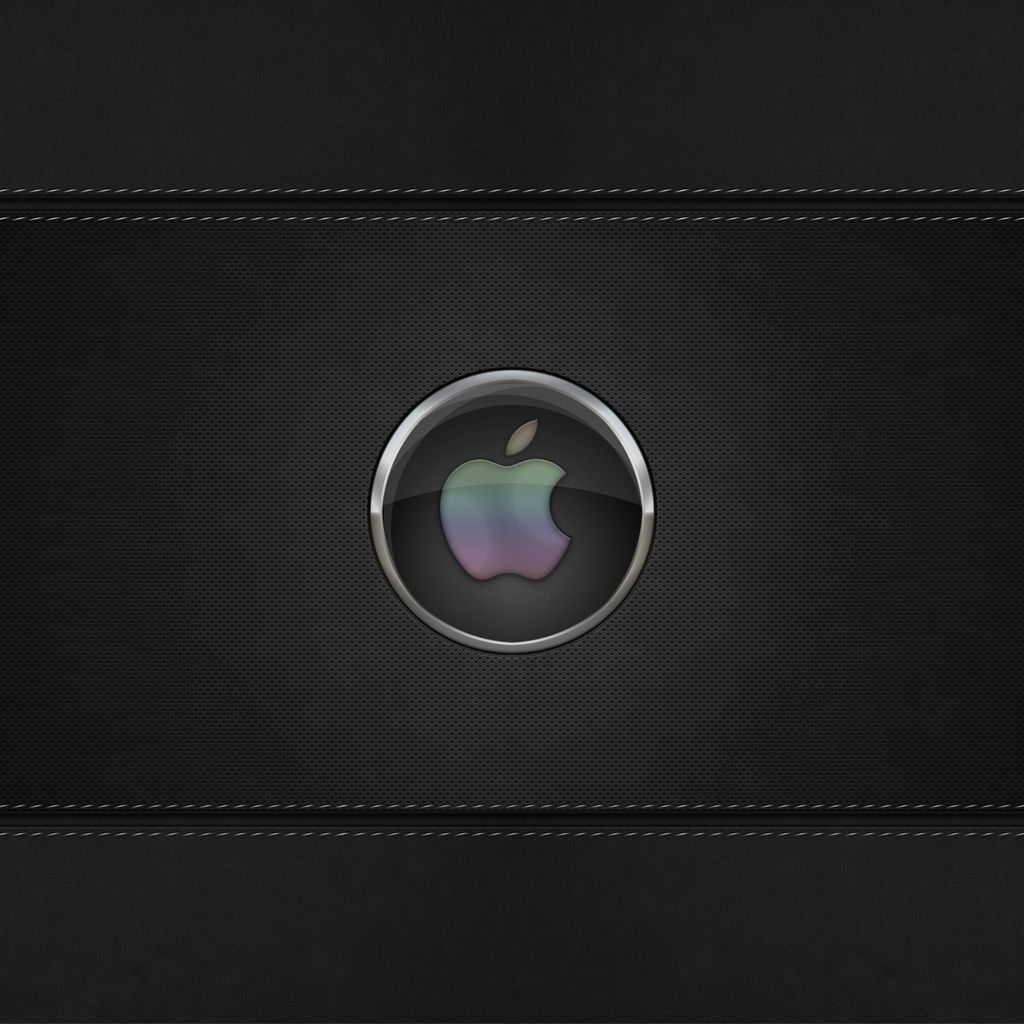 Logo Apple sfera nera, Cupertino, 1024x1024 HD, iPad Air