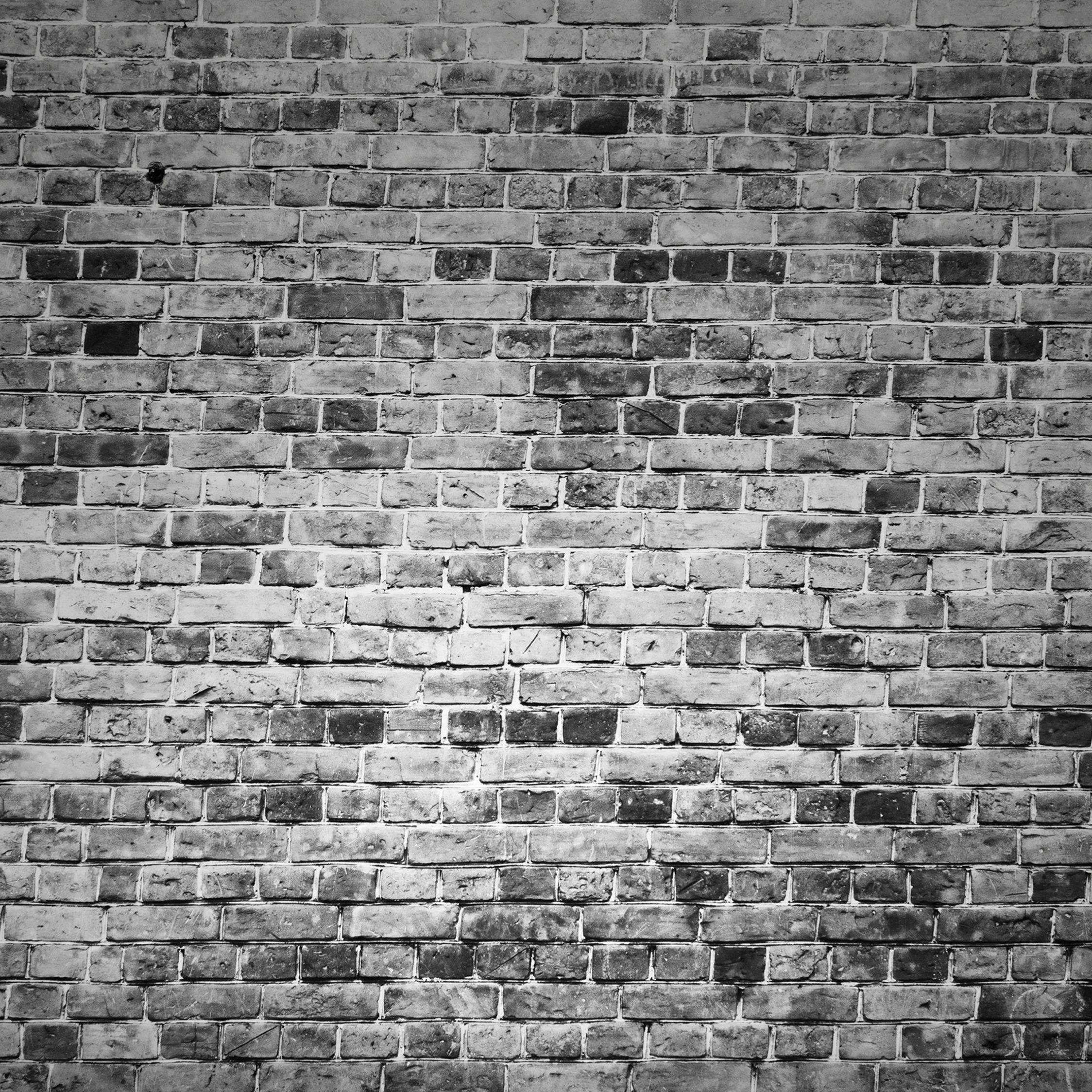 Muro di mattoni bianco e nero, 2248x2248 alta risoluzione, iPad mini