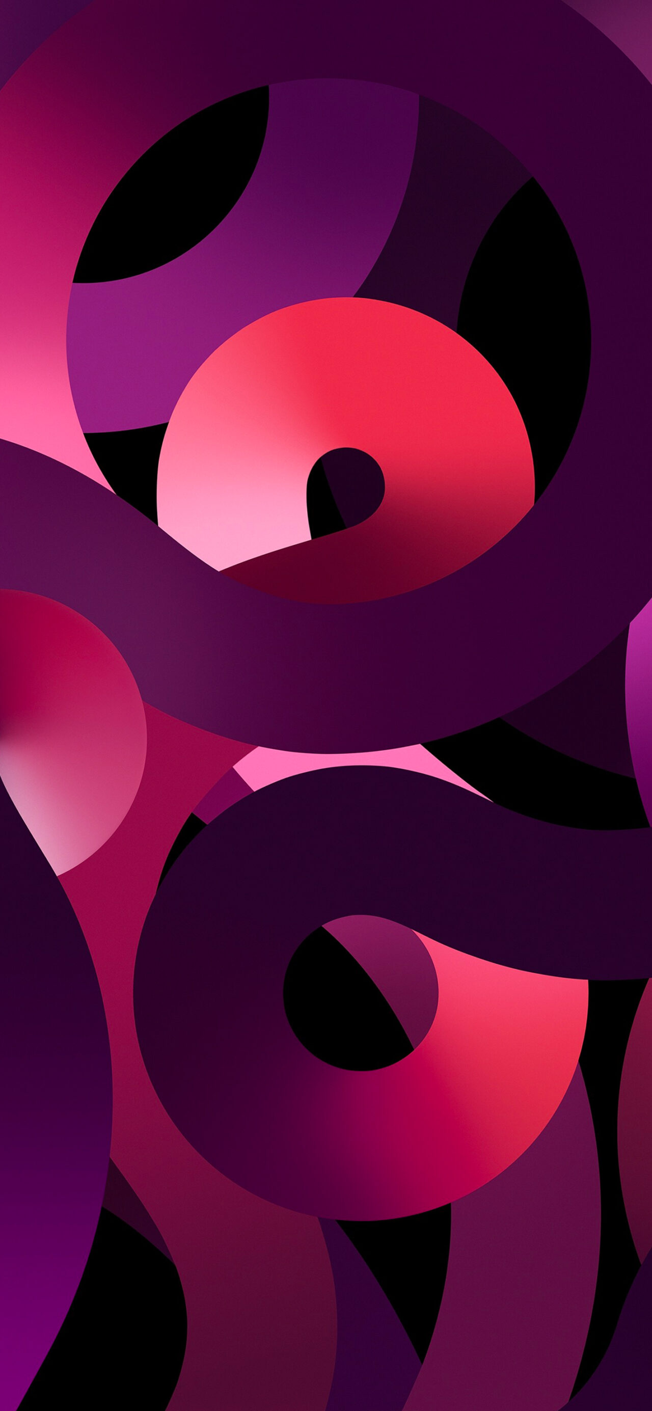 Forme astratte rosa e viola, 1280x2770 Verticale, iPad Air