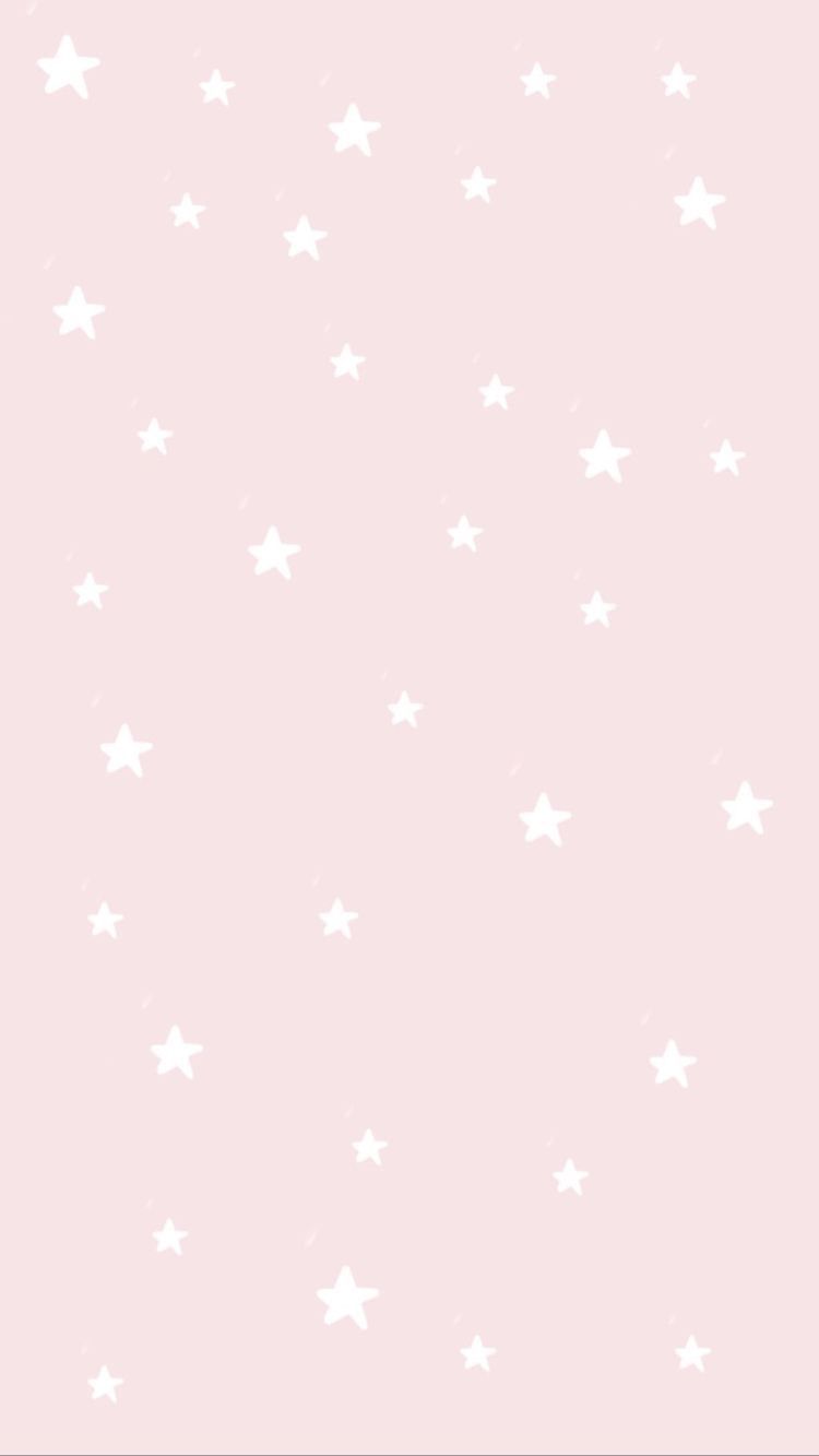 Stelline bianche sfondo rosa, 750x1333 Full HD Verticale, iPad Pro