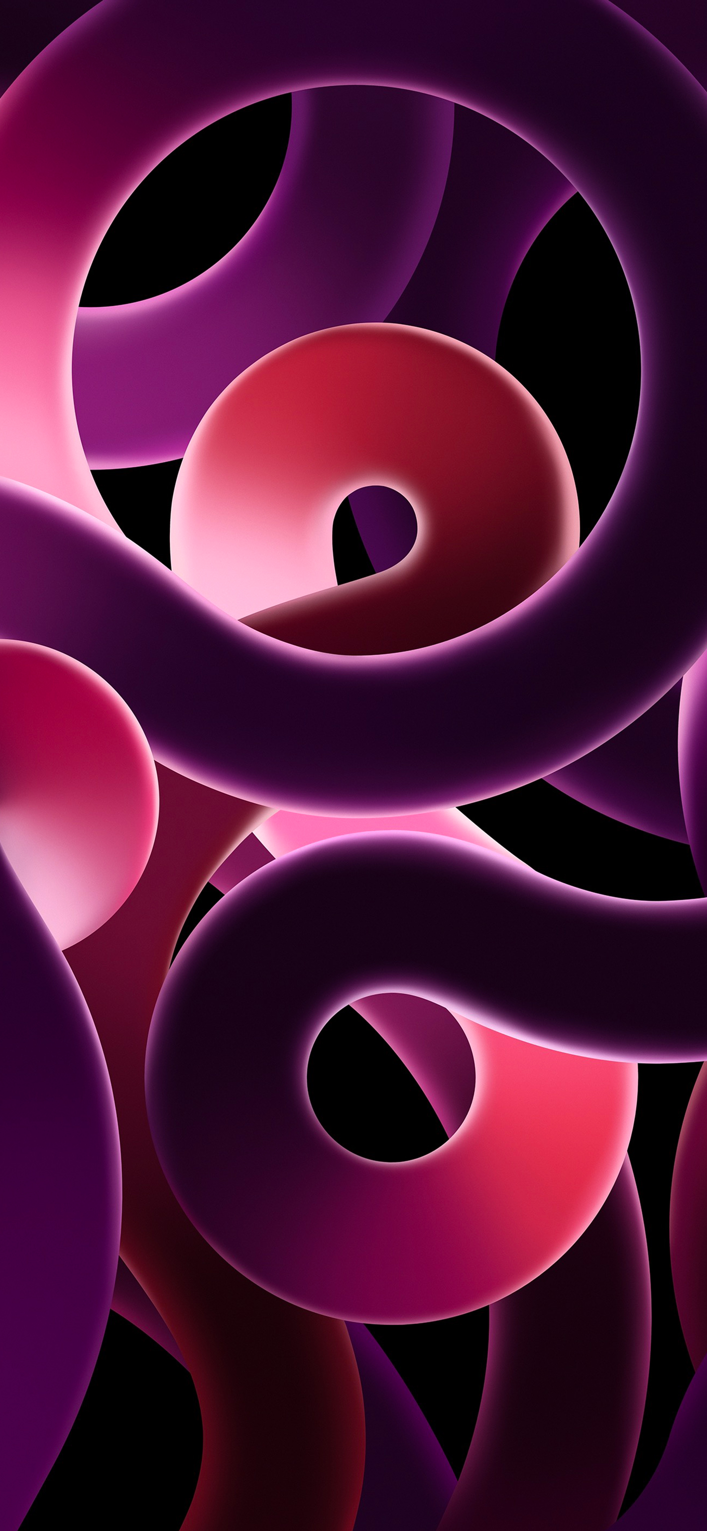 Nastri astratti rosa viola, 1420x3073 Verticale, iPad Air