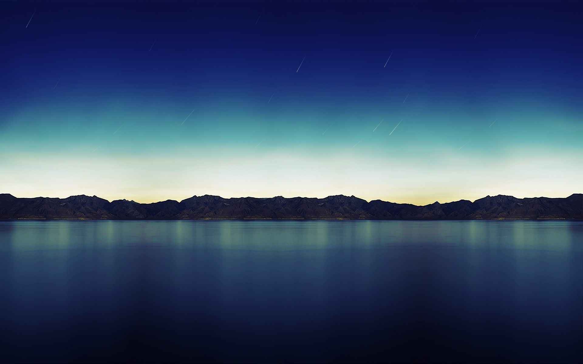 Paesaggio notturno montagne e lago, sfondi iPad, 1920x1200 Full HD+ WUXGA, iPad Air