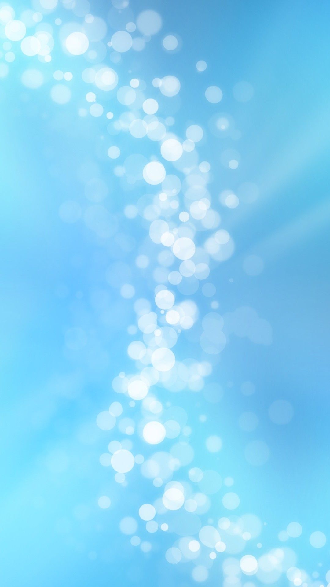 Bolle bokeh blu chiaro, 1080x1920 Full HD Verticale, iPad mini
