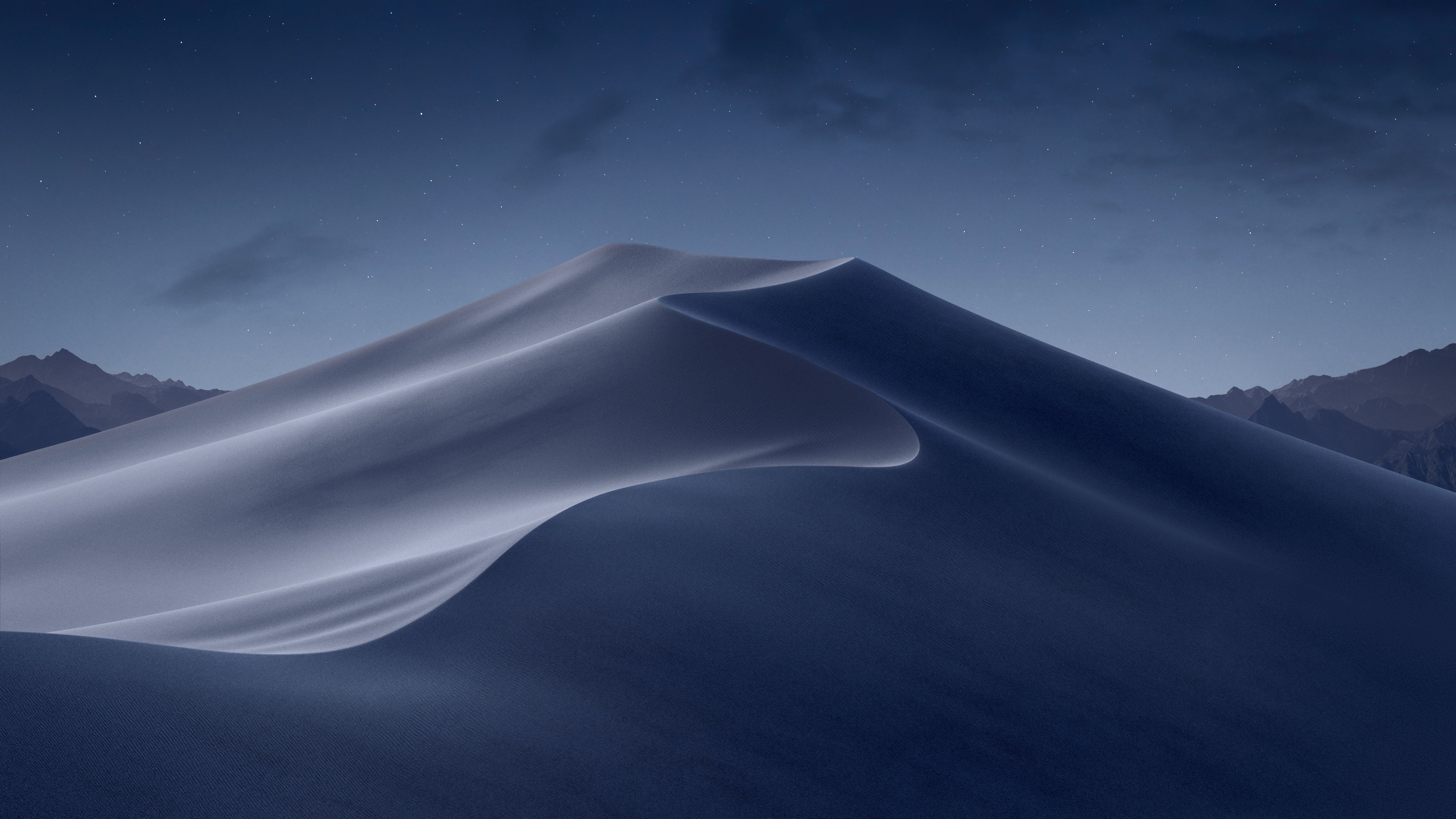 Duna deserto notte macOS Mojave, sfondi iPad, 5120x2880 5K Retina, iPad Pro