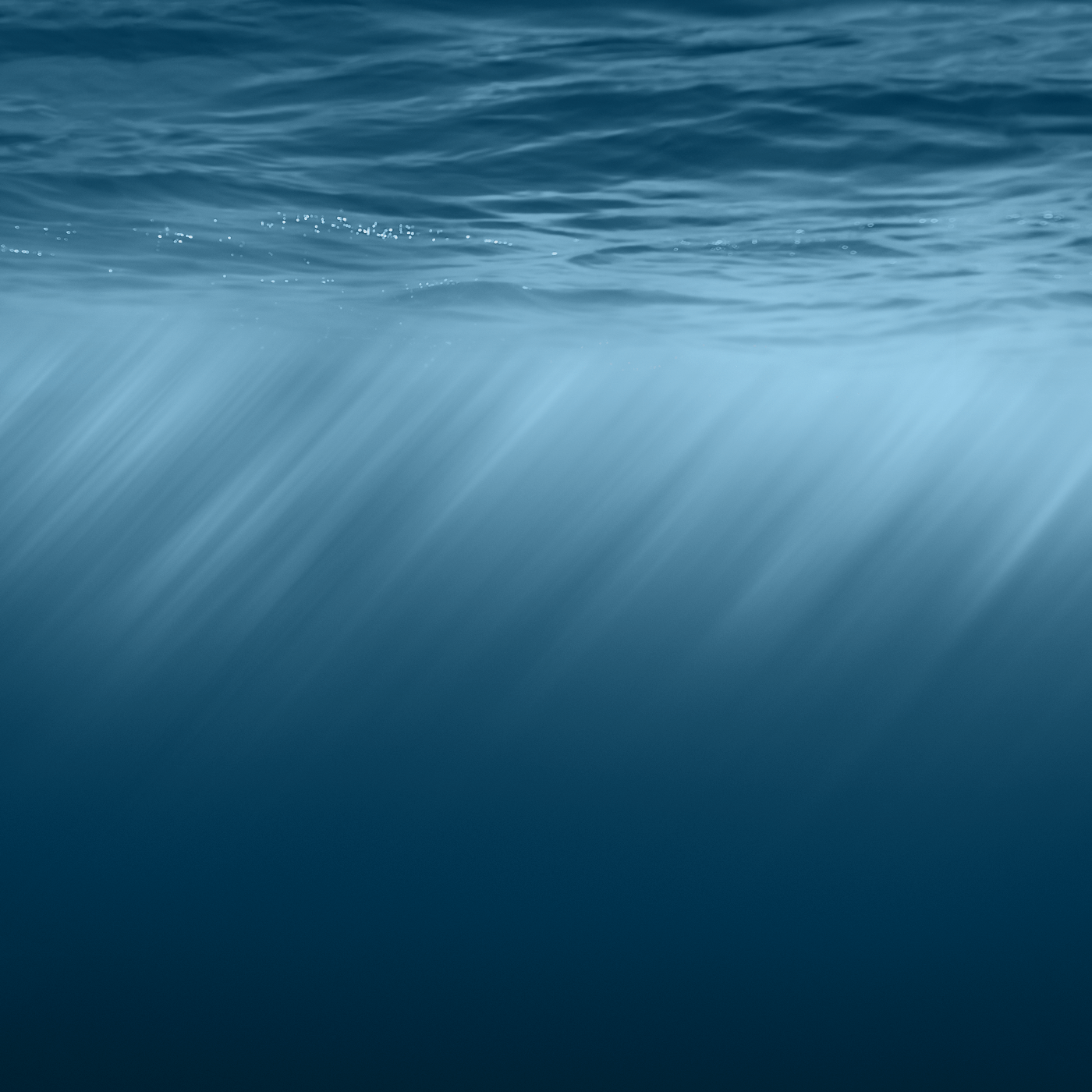Oceano subacqueo blu profondo, sfondi iPad, 1400x1400 HD, iPad Air