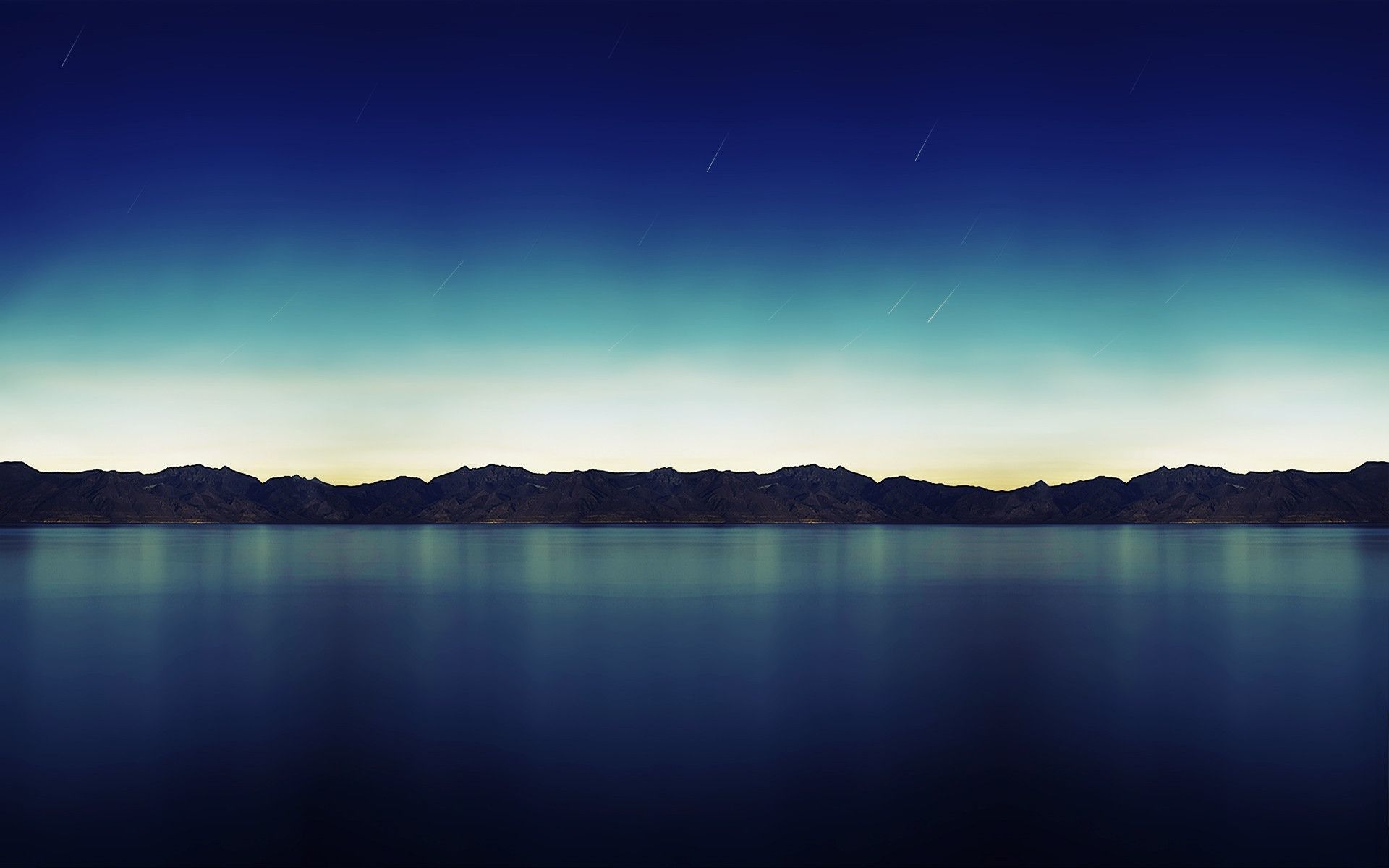 Lago montagne crepuscolo blu, sfondi iPad, 1920x1200 Full HD+, iPad Air