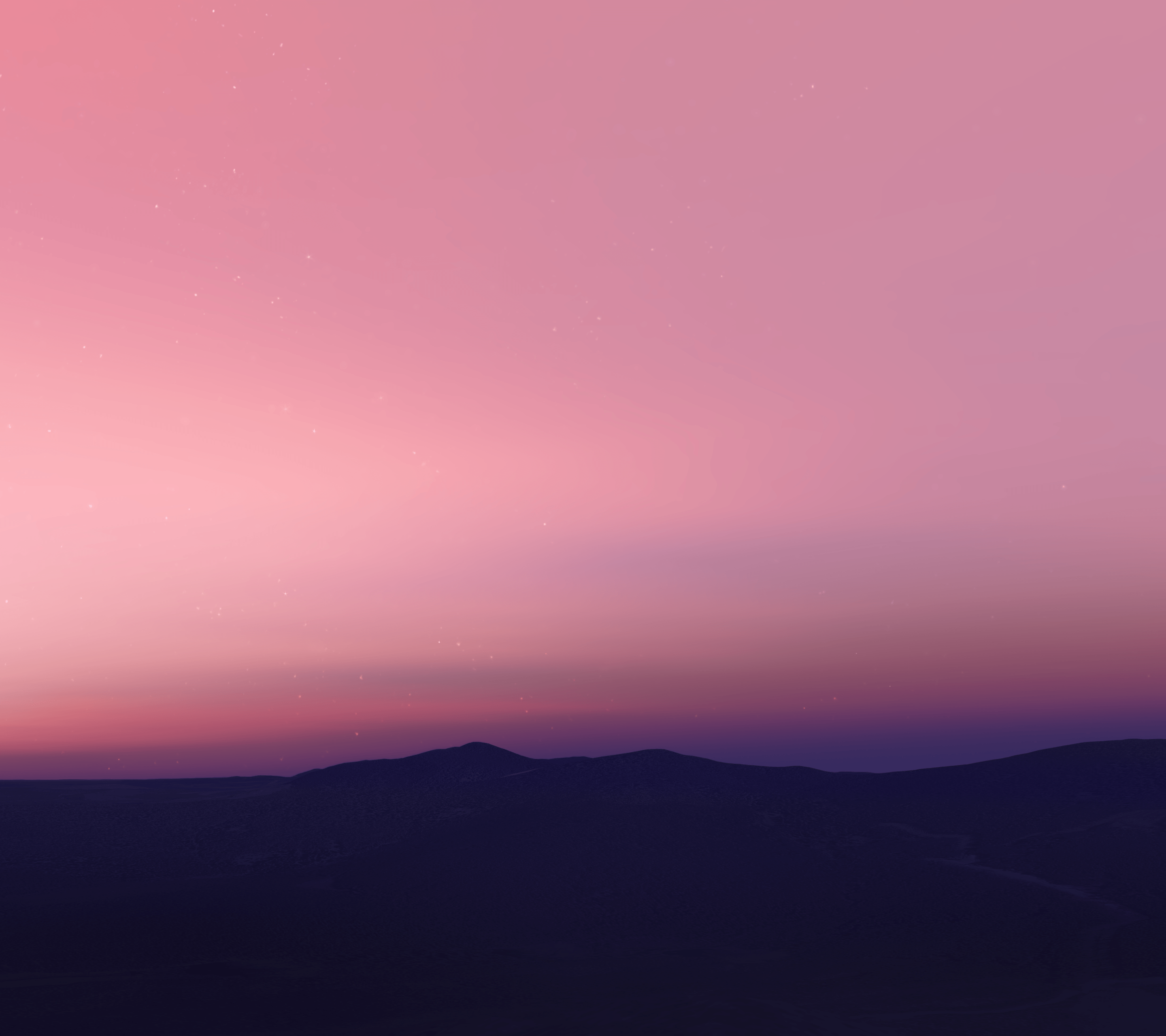 tramonto rosa su montagne, sfondi iPad, 2880x2560 WQXGA, iPad Pro