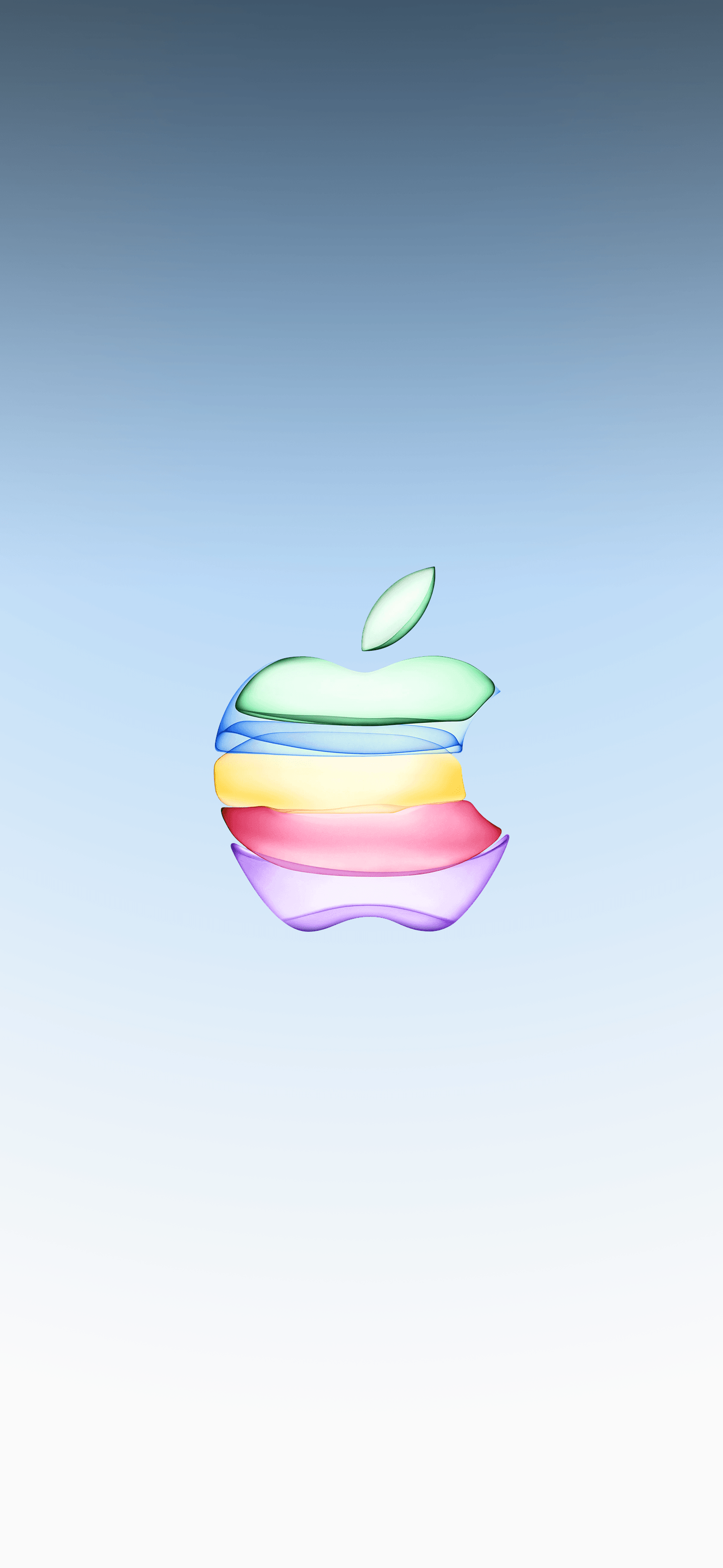 logo Apple multicolore trasparente, azienda tech, 1436x3113 Verticale, iPhone Air