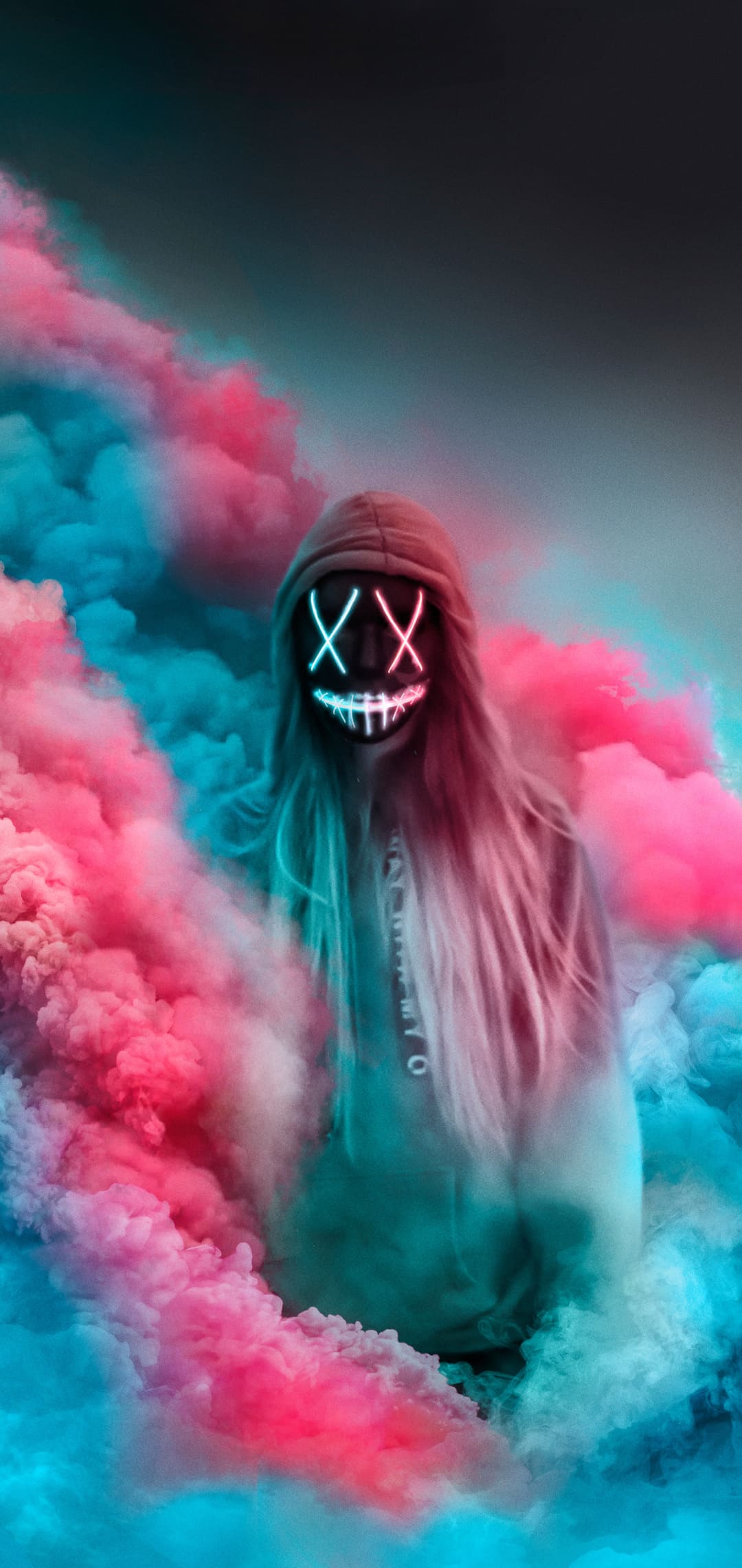 Maschera XX fumo colorato, 1080x2280 Full HD Verticale, iPhone Plus