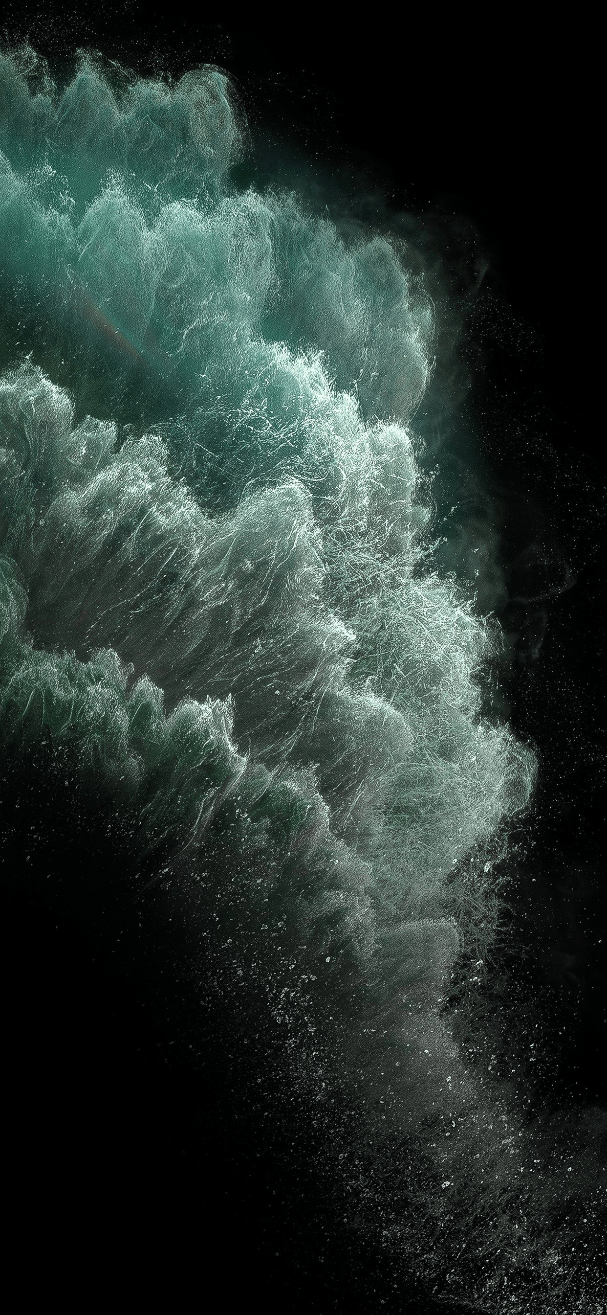 Onda astratta verde acqua, 1242x2688 Full HD Verticale, iPhone Pro Max