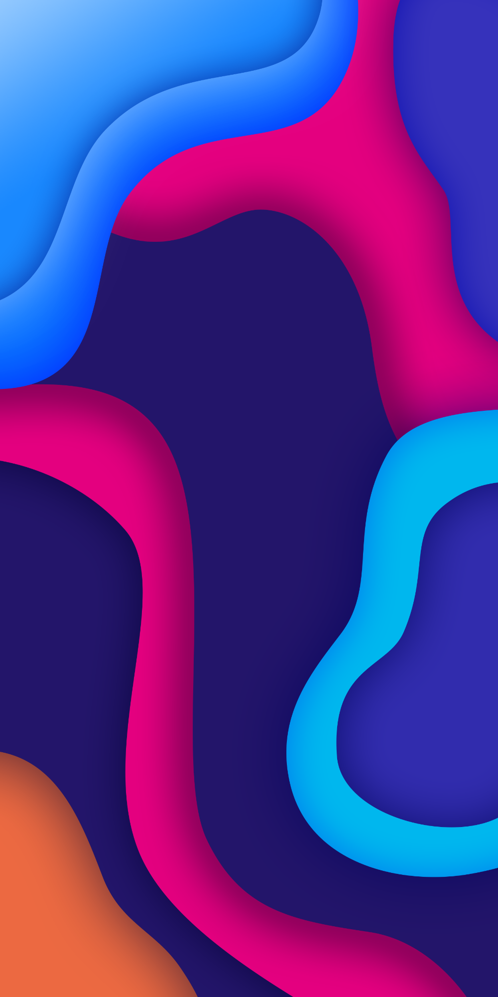 Forme astratte fluide colorate, 1000x2000 Full HD Verticale, iPhone Pro