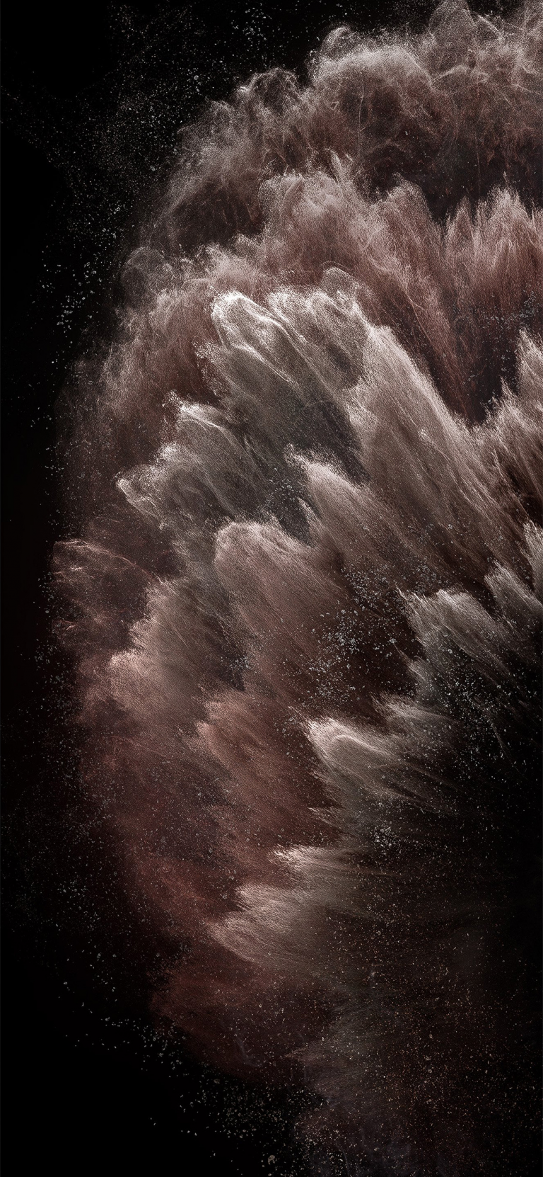 Esplosione di polvere marrone, 768x1662 Full HD Verticale, iPhone Plus