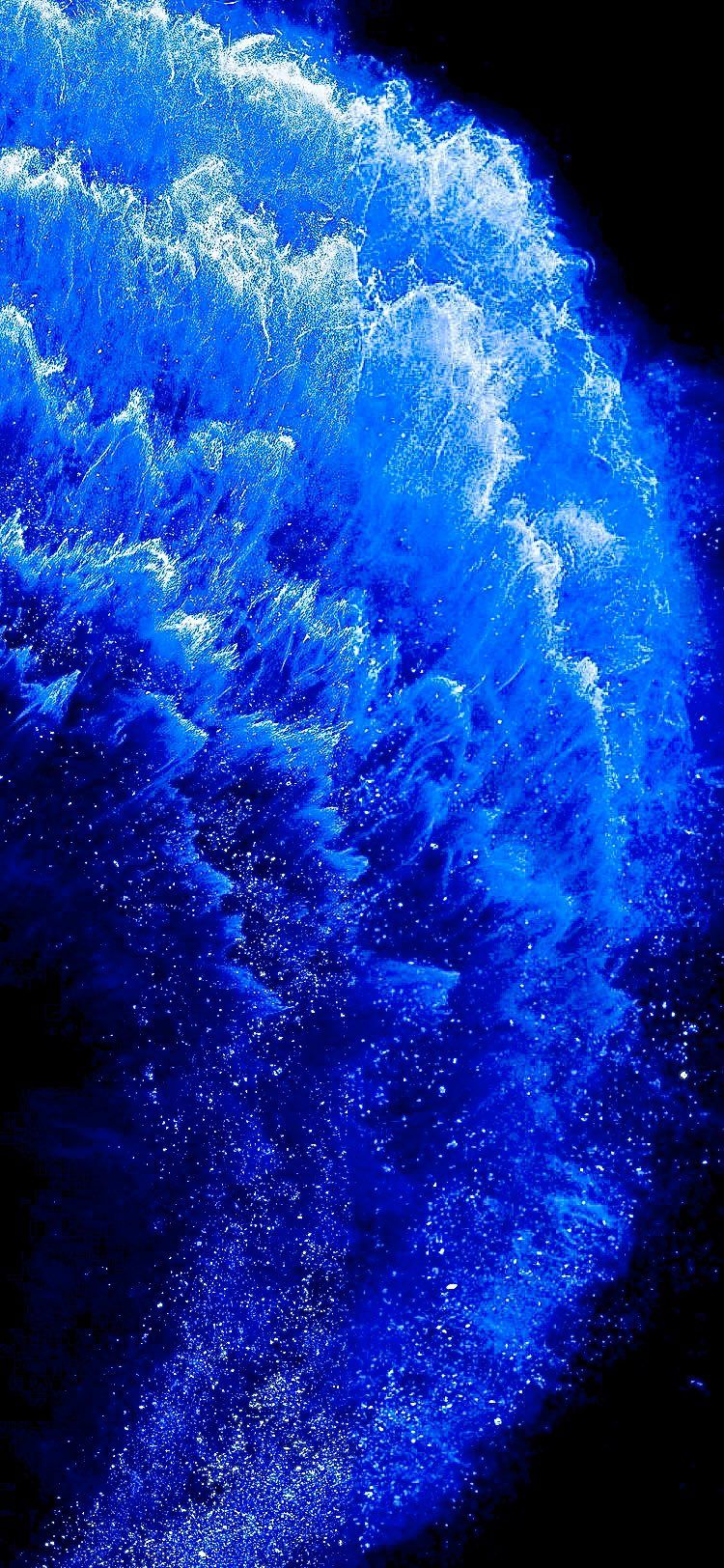 Onda blu astratta, 750x1624 Verticale, iPhone Air