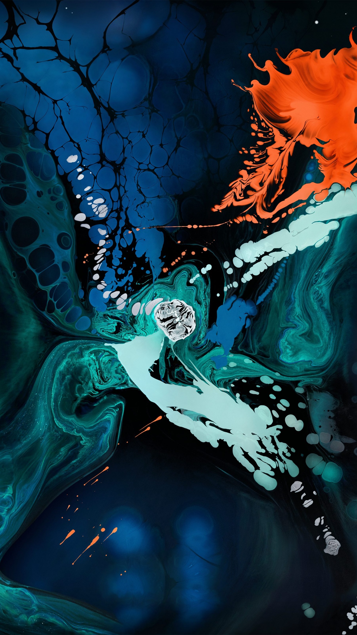 Arte astratta liquida colorata, 1242x2208 Verticale, iPhone Pro Max