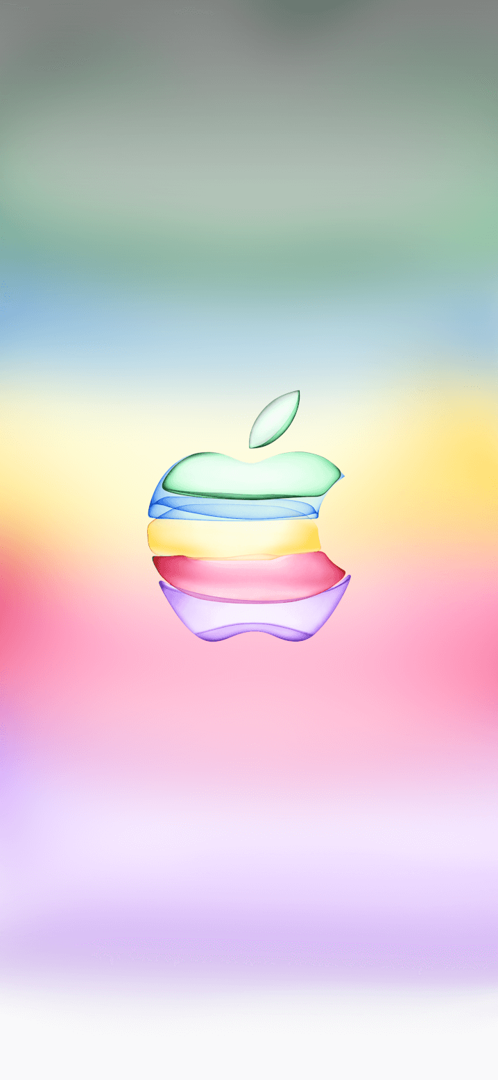Logo Apple arcobaleno sfocato, Cupertino, 718x1557 Full HD Verticale, iPhone Air
