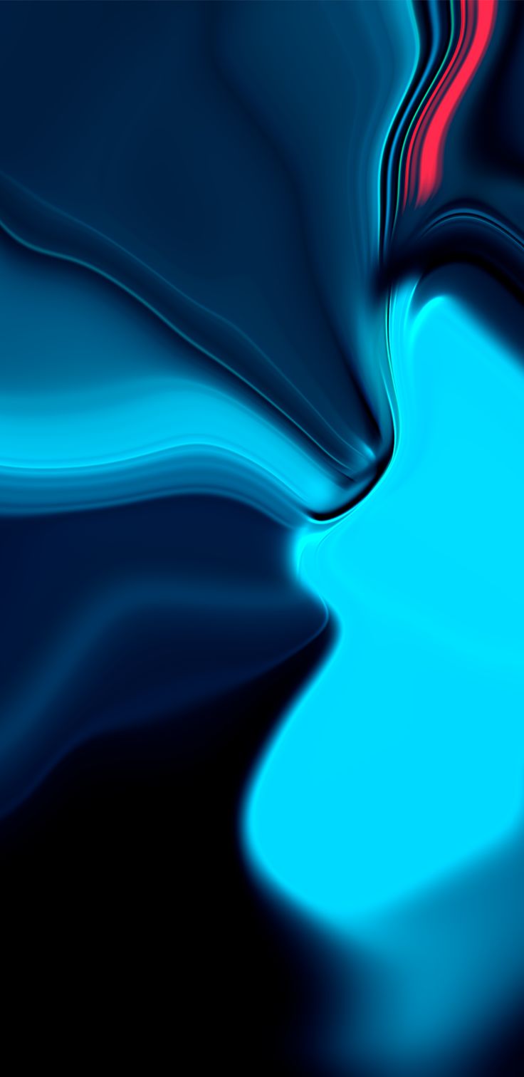 Onde astratte blu fluide, 736x1512 Verticale, iPhone Plus