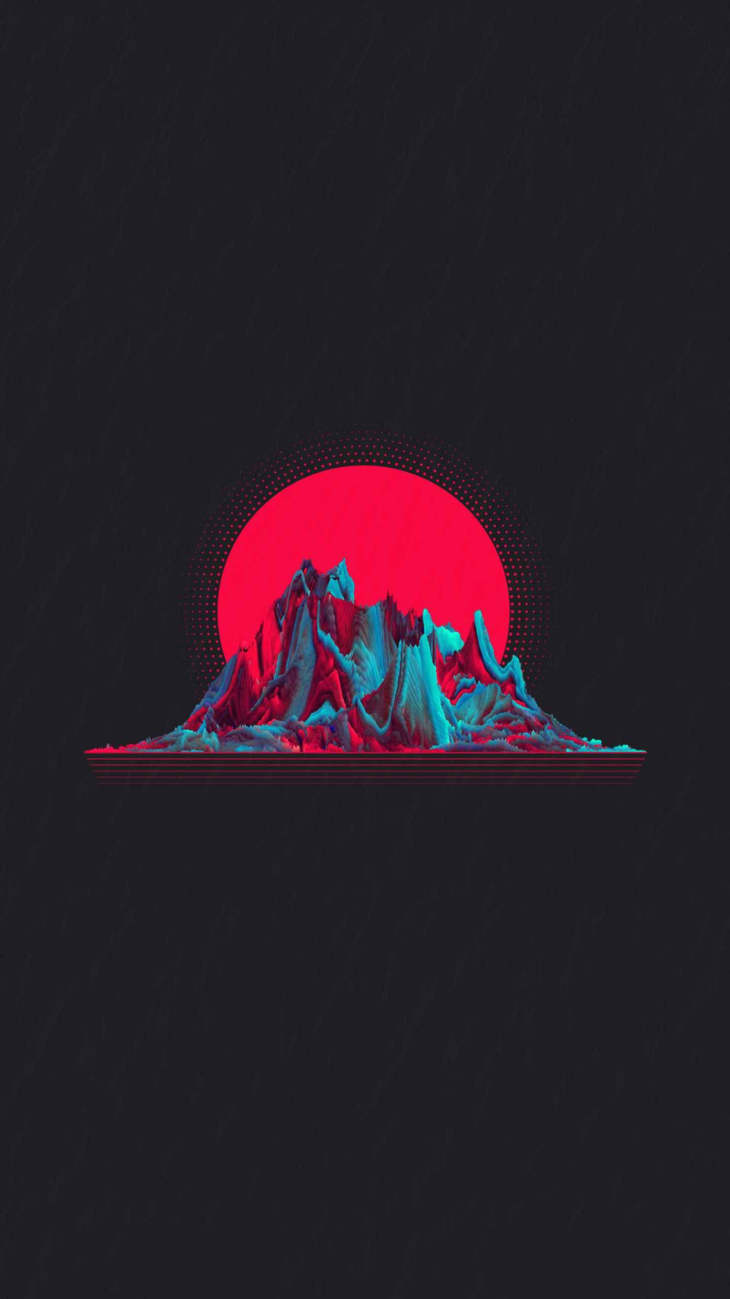 Vulcano sole rosso amoled, sfondi iPhone, 1440x2560 Verticale, iPhone