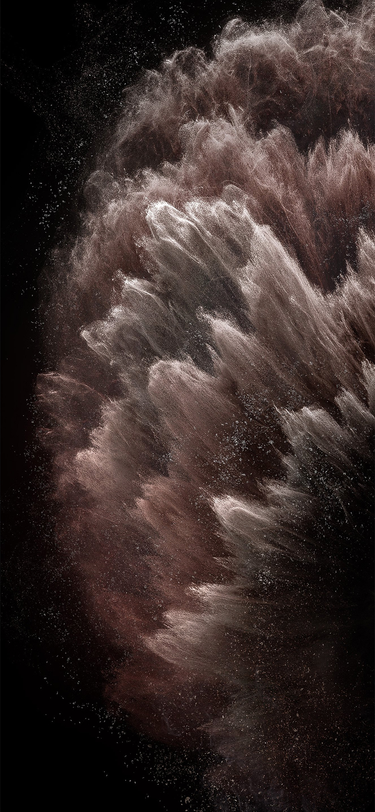 Esplosione polvere astratta scura, 1242x2688 Full HD Verticale, iPhone Pro