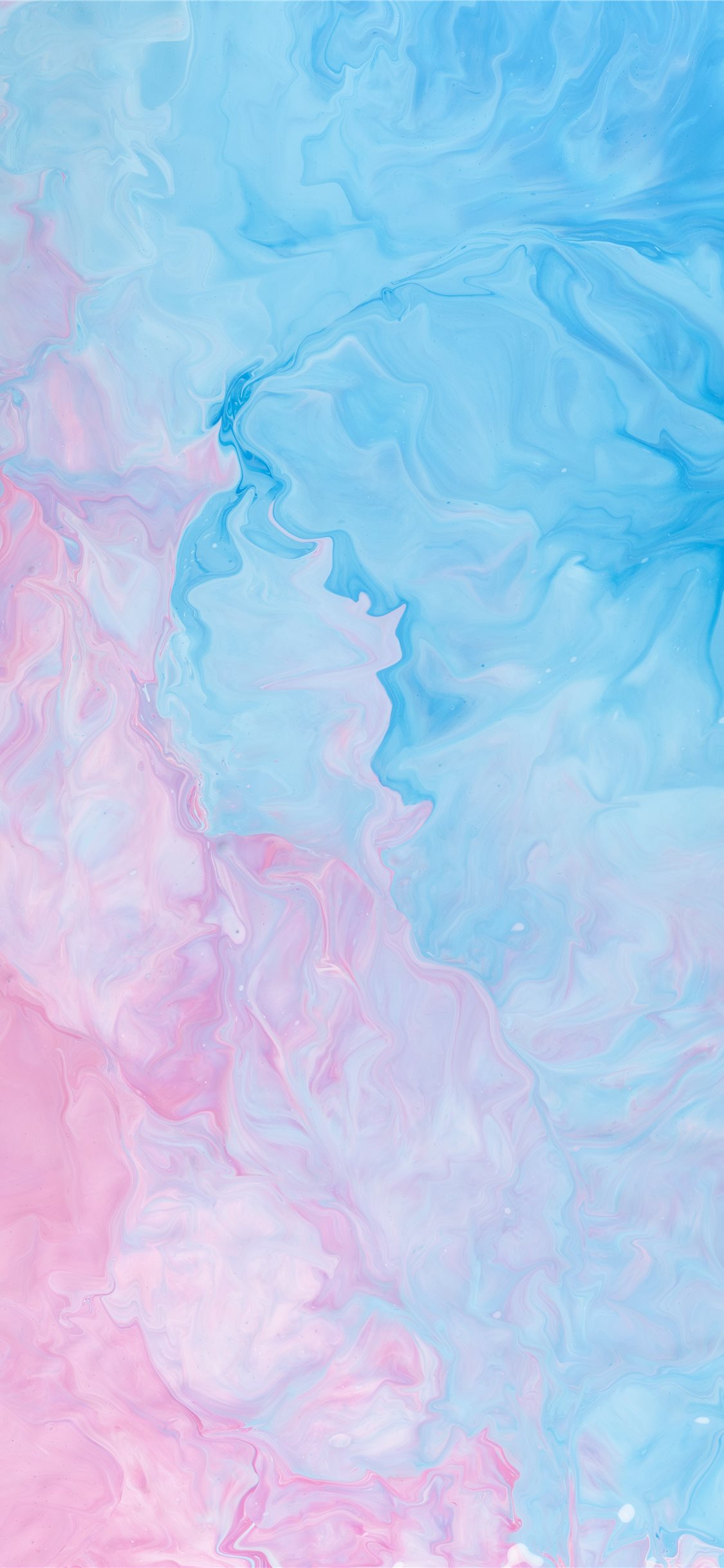 Acquerello astratto rosa azzurro, 1125x2436 Full HD Verticale, iPhone Pro Max