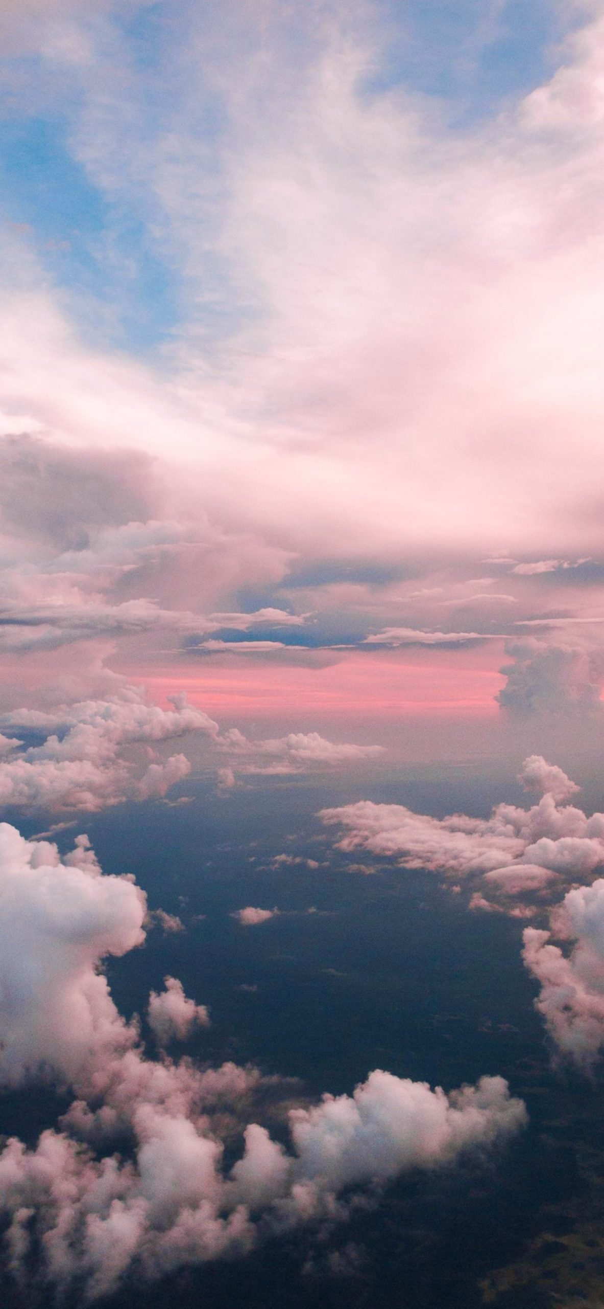 Nuvole rosa al tramonto, 1183x2560 Full HD Verticale, iPhone