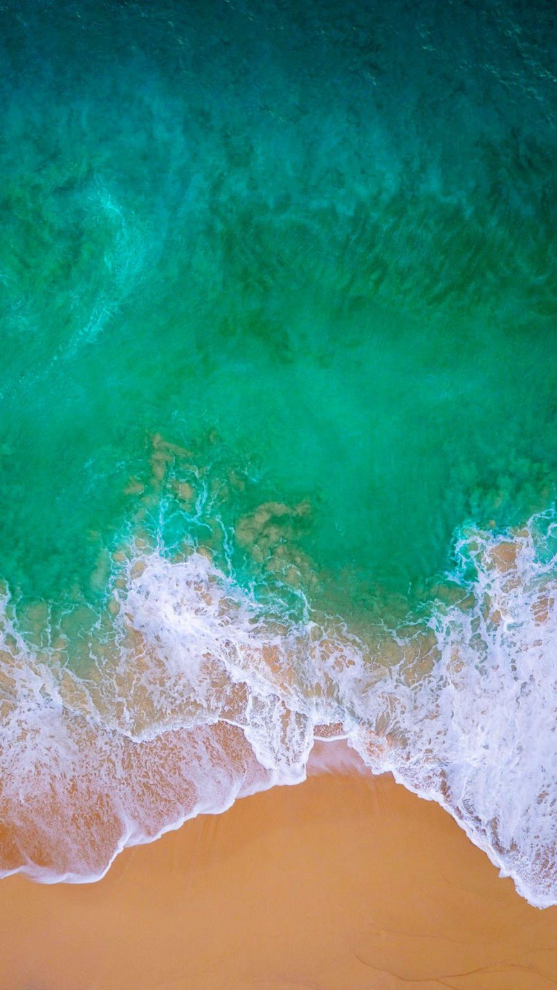Onde oceano turchese spiaggia, 805x1431 Full HD Verticale, iPhone Plus