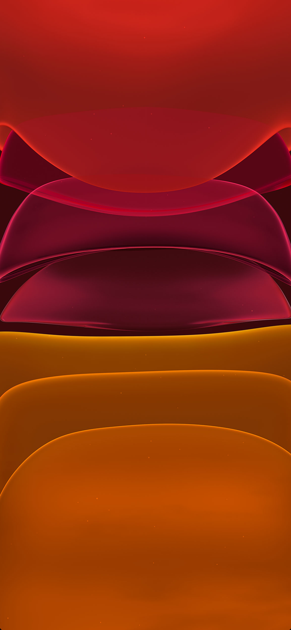 Onde astratte rosso arancio, 1000x2164 Verticale, iPhone