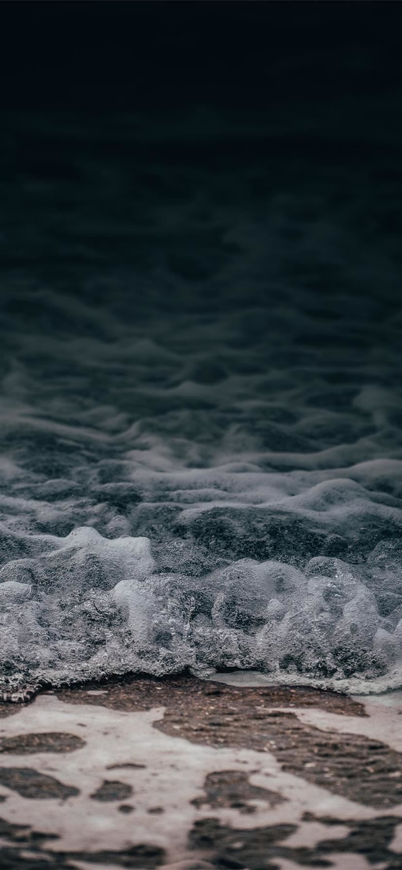 onde oceano scuro notte, 828x1792 Full HD Verticale, iPhone Plus