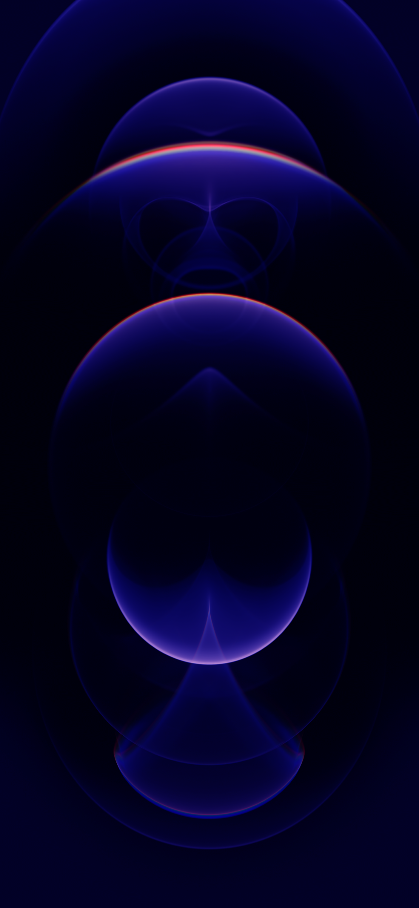Sfere astratte blu scuro, 1404x3040 Verticale, iPhone Pro