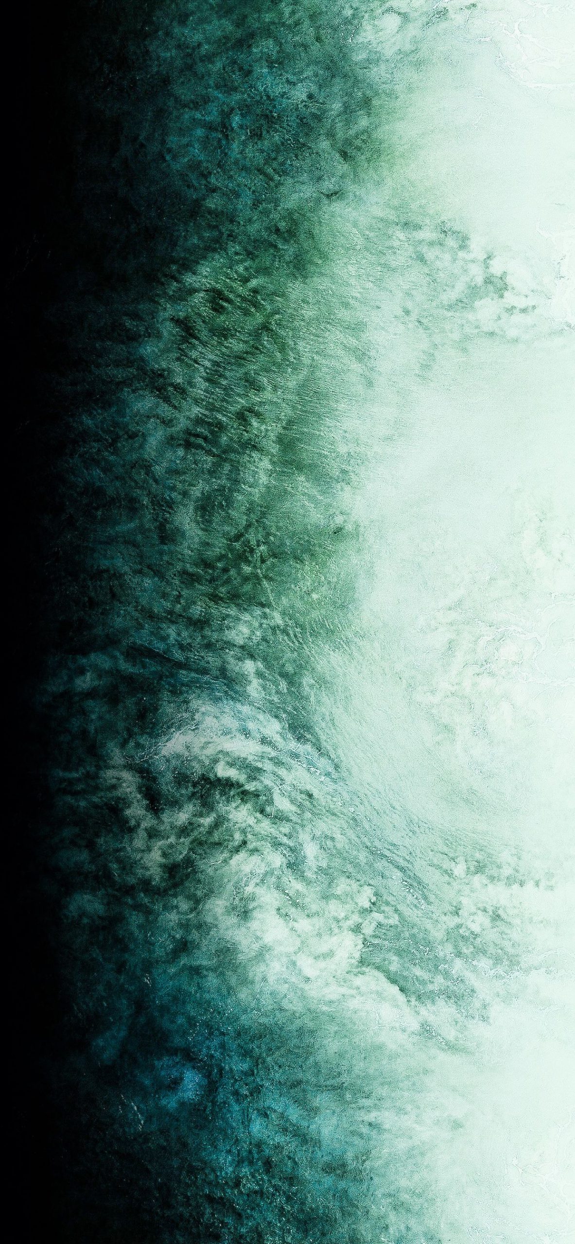 onda oceano verde, 1183x2560 Full HD Verticale, iPhone Pro