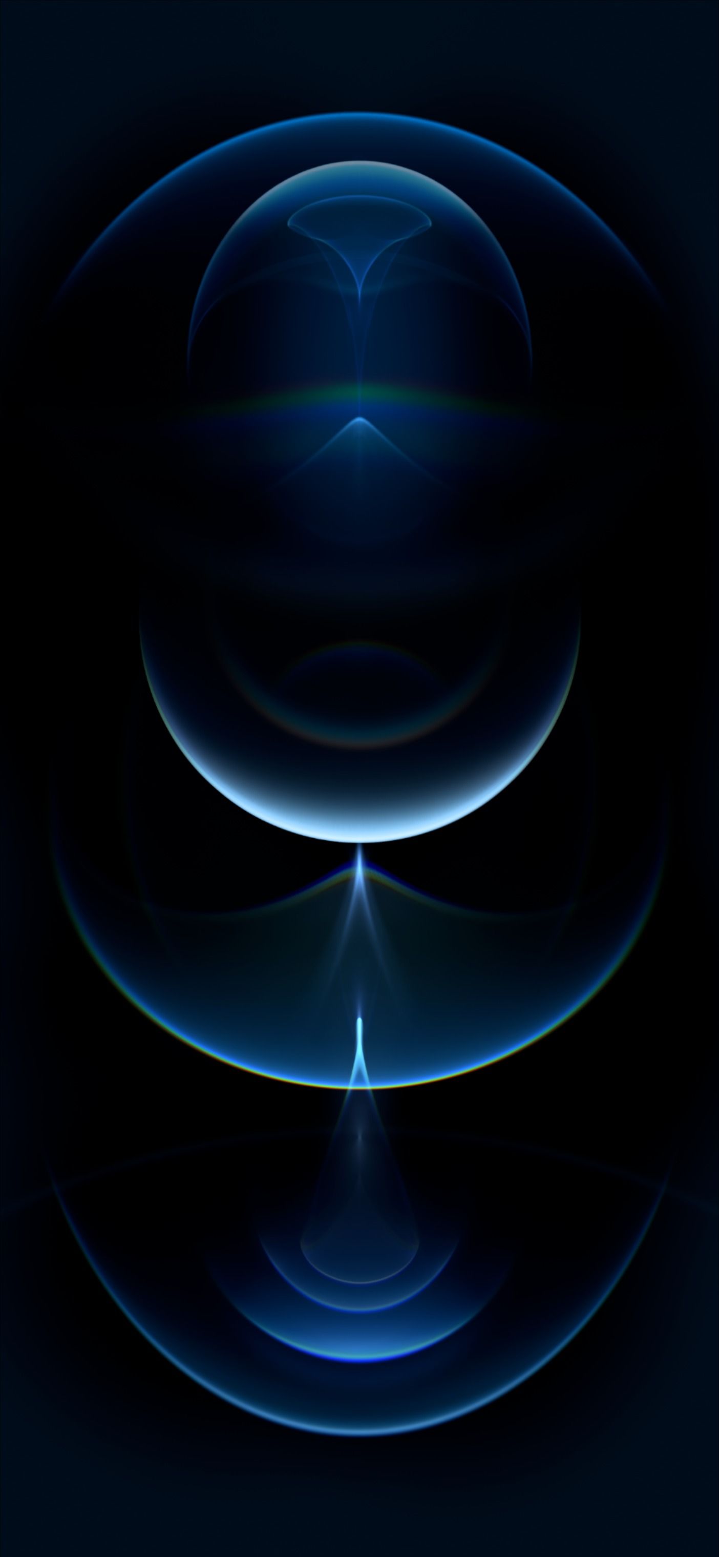 Sfere astratte blu scuro, 1404x3039 Full HD Verticale, iPhone Pro