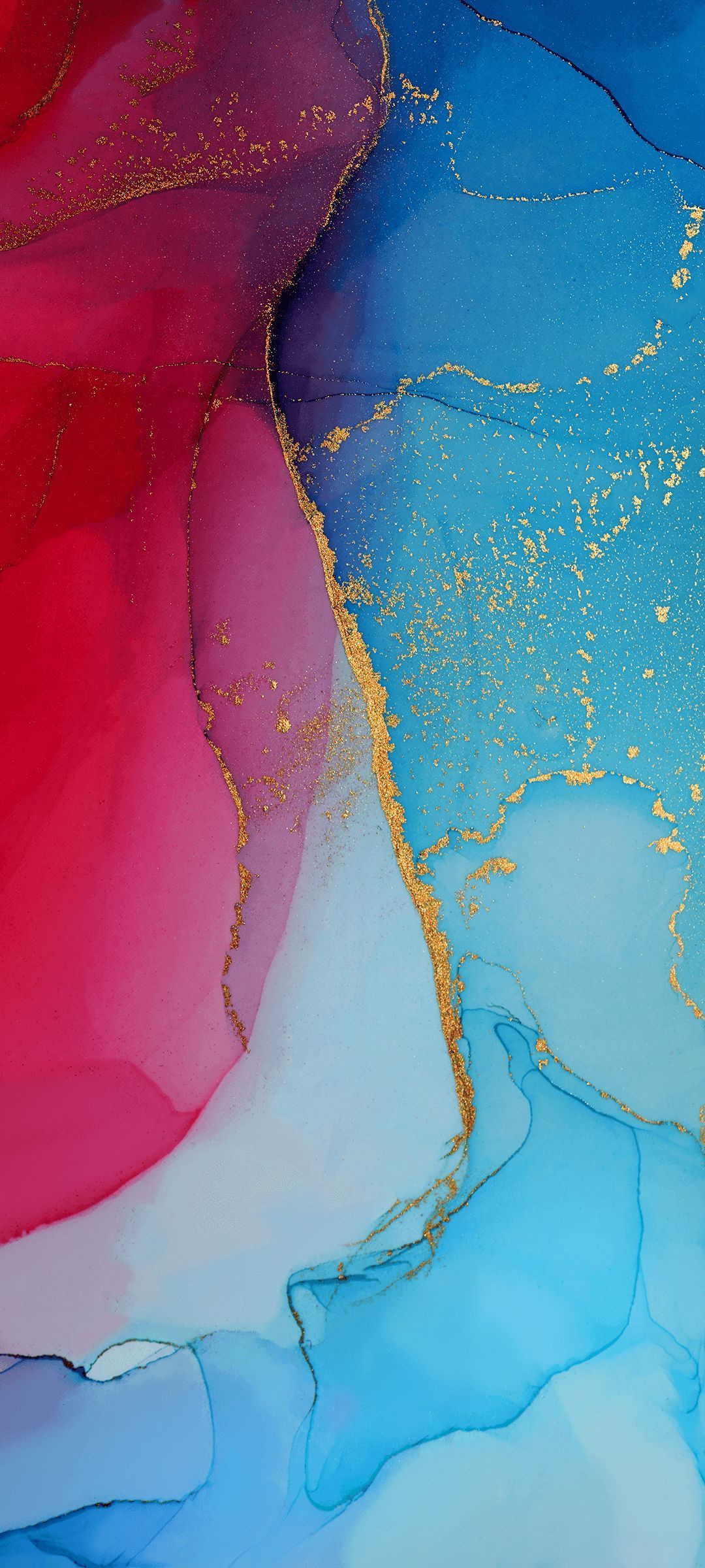 Astratto rosa blu oro, 1080x2400 Verticale, iPhone
