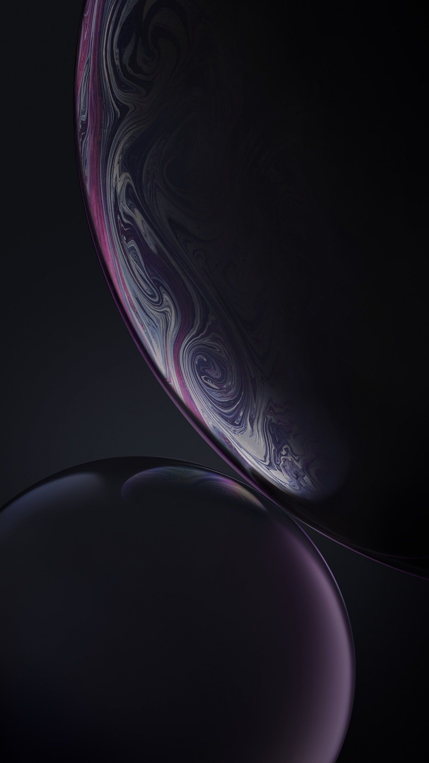 Sfere astratte scure viola, 1440x2560 Full HD Verticale, iPhone Air