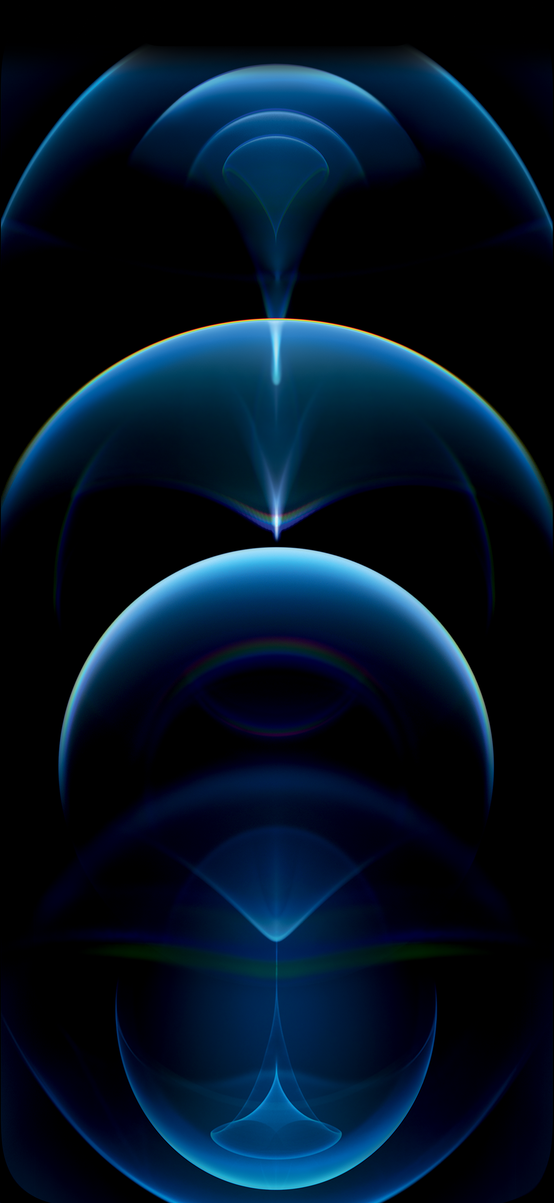 Sfere blu astratte iPhone, 1863x4041 Verticale, iPhone